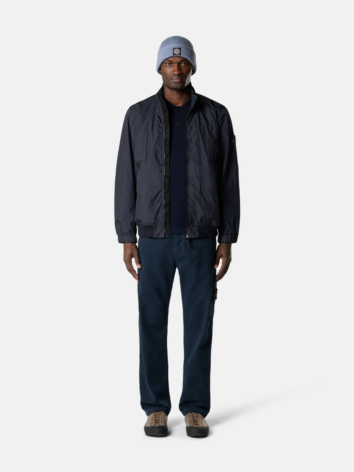 Stone Island Stand Collar Jacket with Wind Resistance and Anti-Drop 4100111