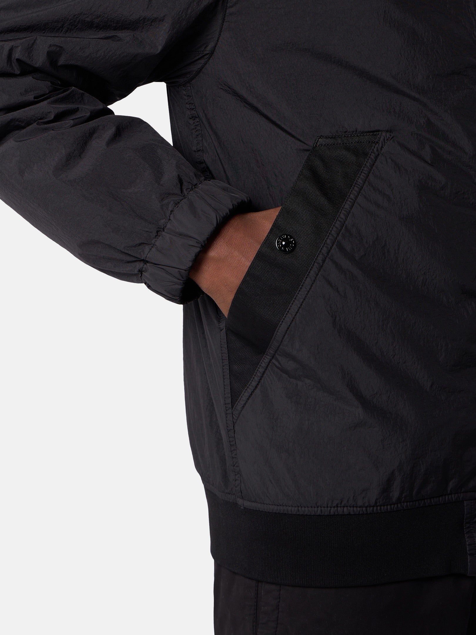 Stone Island Stand Collar Jacket with Wind Resistance and Anti-Drop 4100111