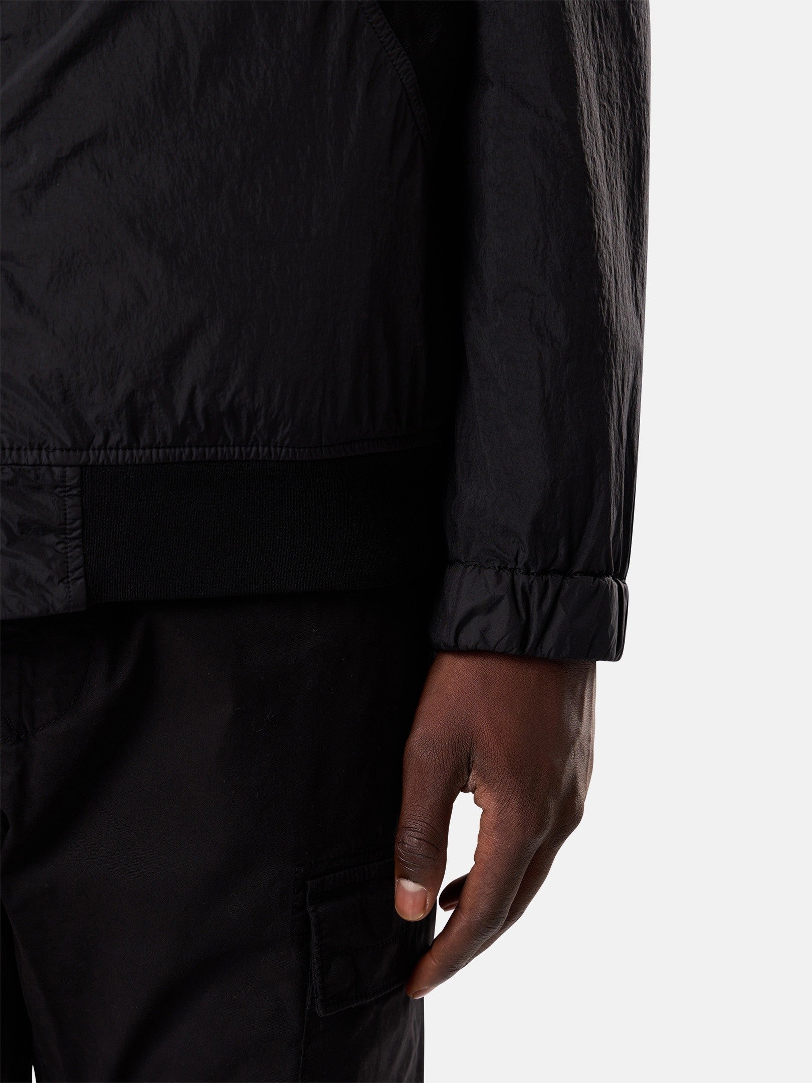 Stone Island Stand Collar Jacket with Wind Resistance and Anti-Drop 4100111