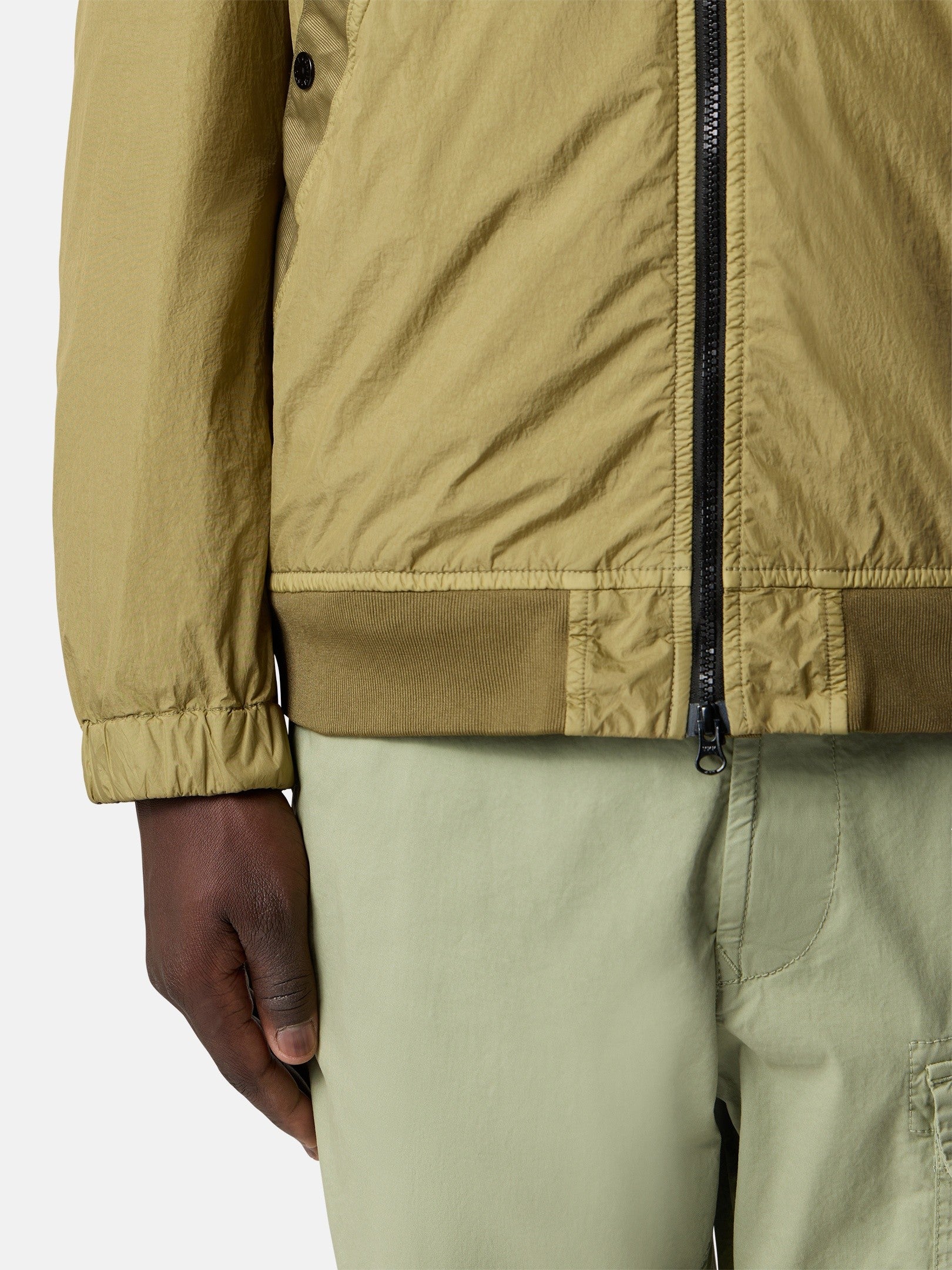 Stone Island Stand Collar Jacket with Wind Resistance and Anti-Drop 4100111