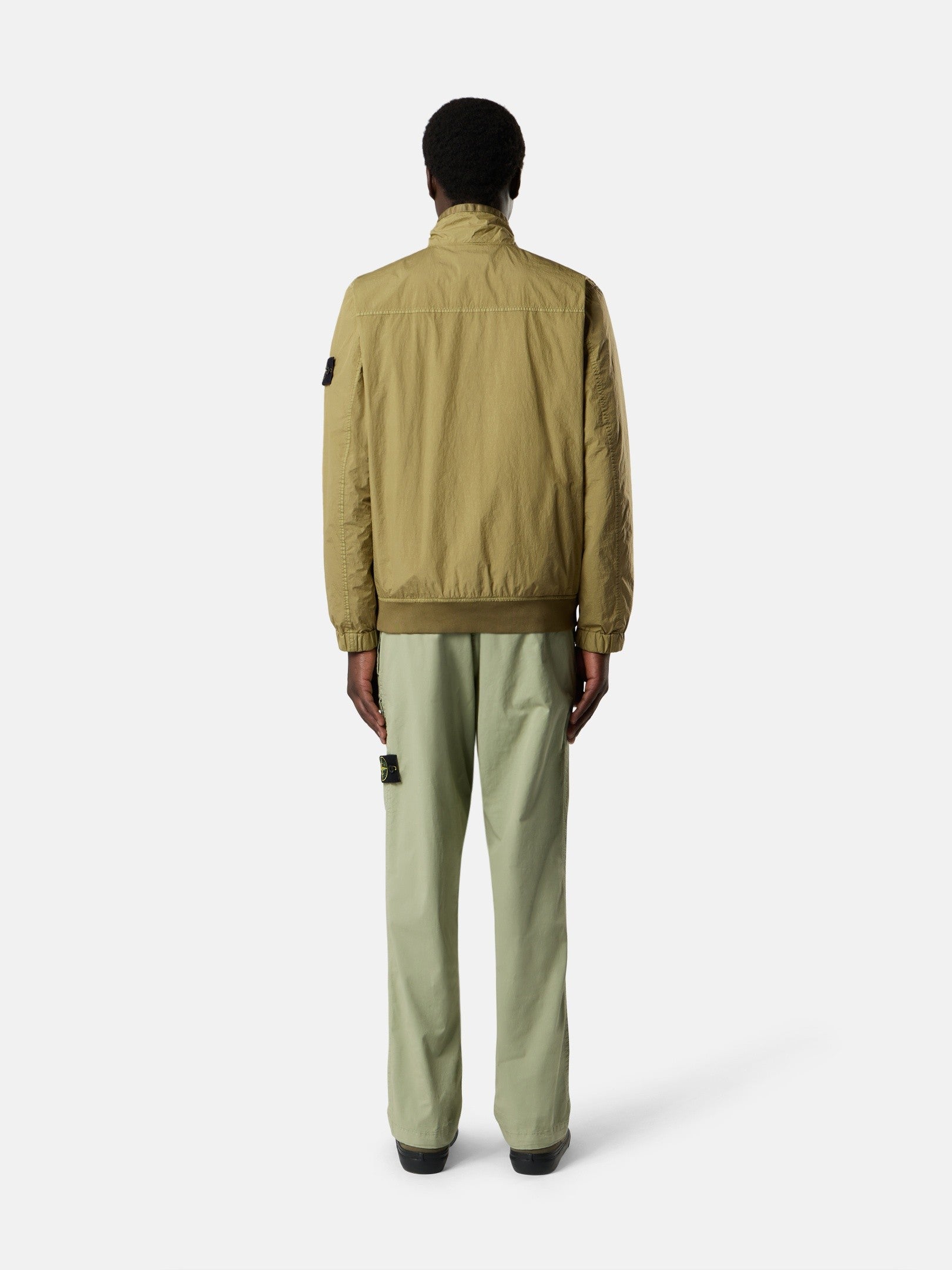 Stone Island Stand Collar Jacket with Wind Resistance and Anti-Drop 4100111