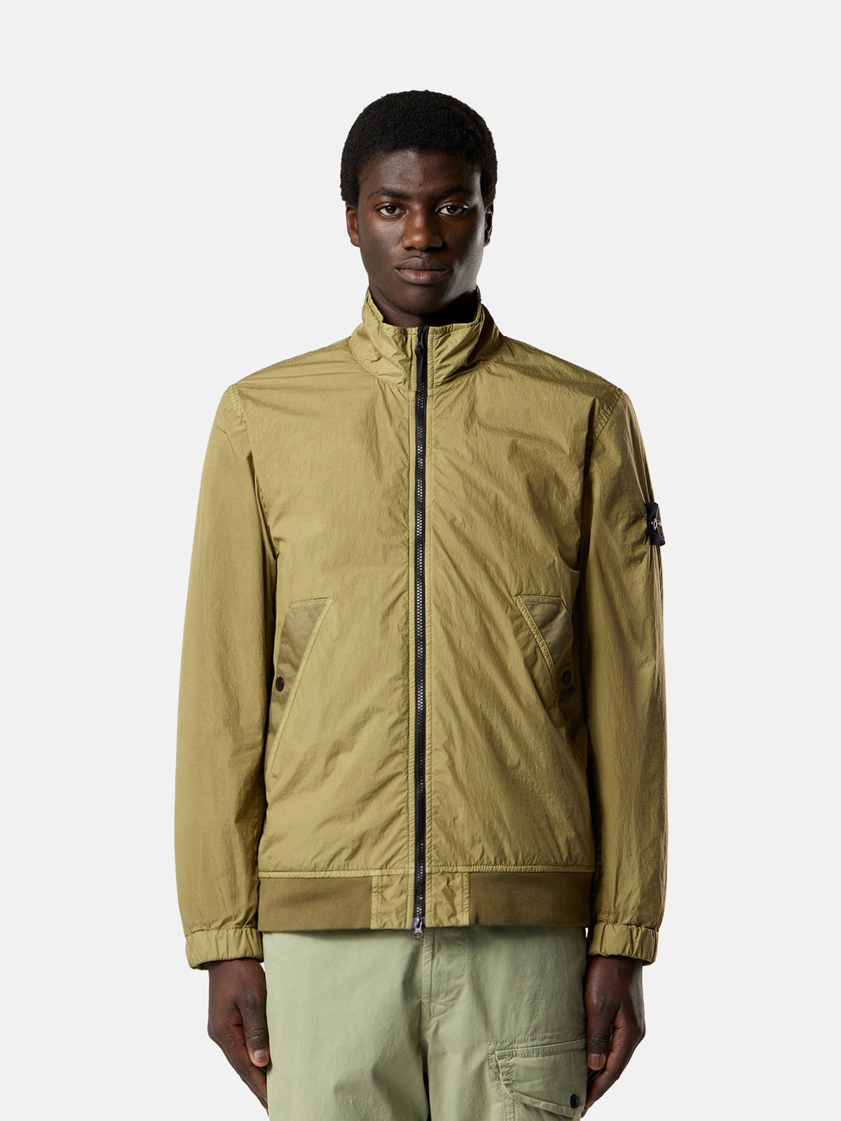 Stone Island Stand Collar Jacket with Wind Resistance and Anti-Drop 4100111