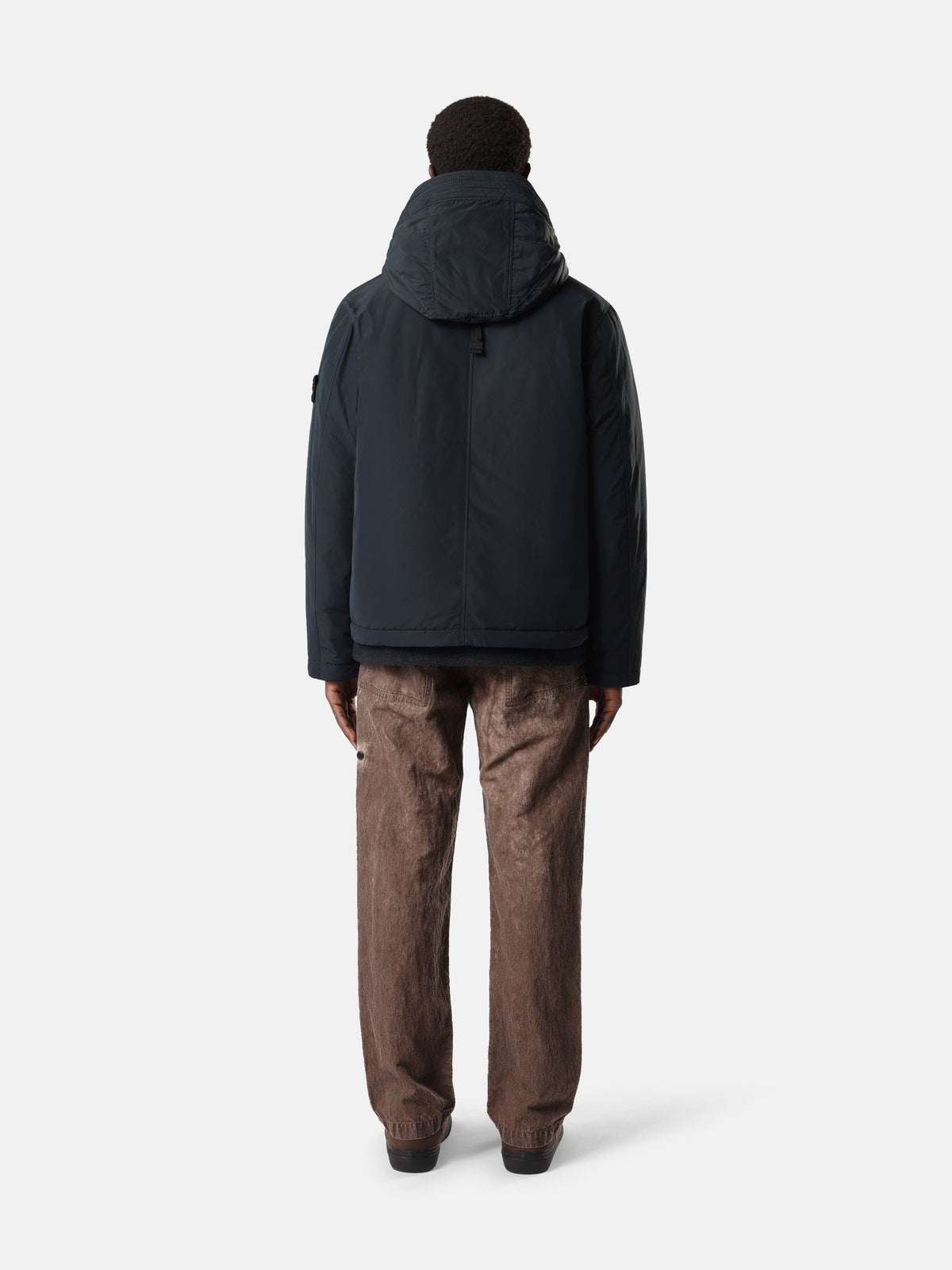 Stone Island Padded Hooded Jacket with Anti-Drop 4100010