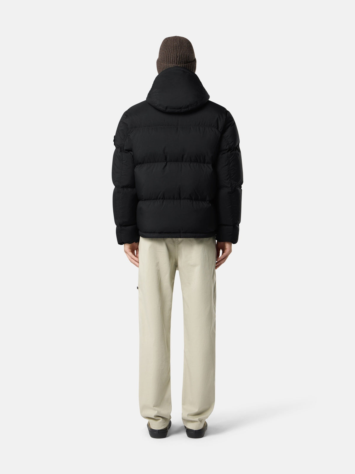 Stone Island Tear-Resistant Down Jacket with Detachable Hood 4100013