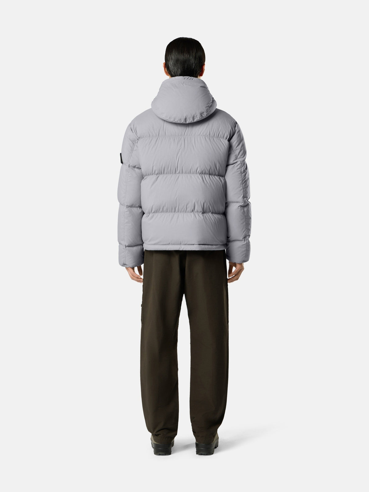 Stone Island Tear-Resistant Down Jacket with Detachable Hood 4100013