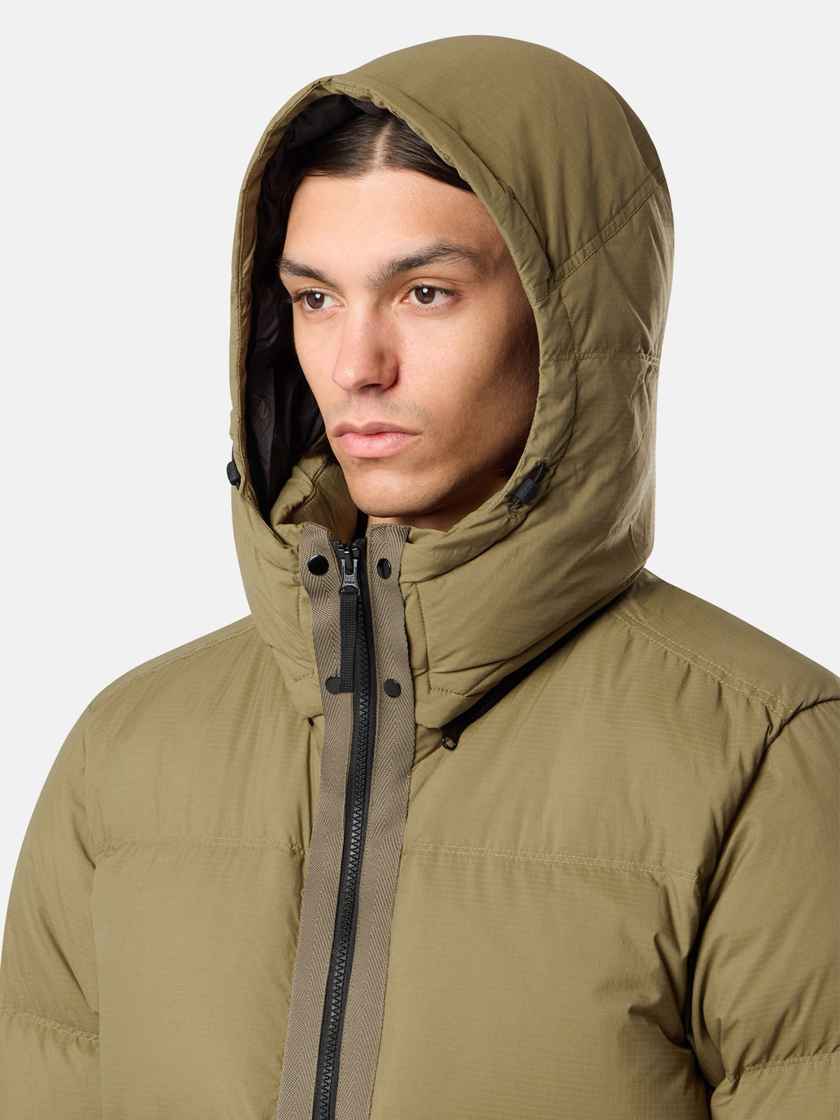 Stone Island Tear-Resistant Down Jacket with Detachable Hood 4100013