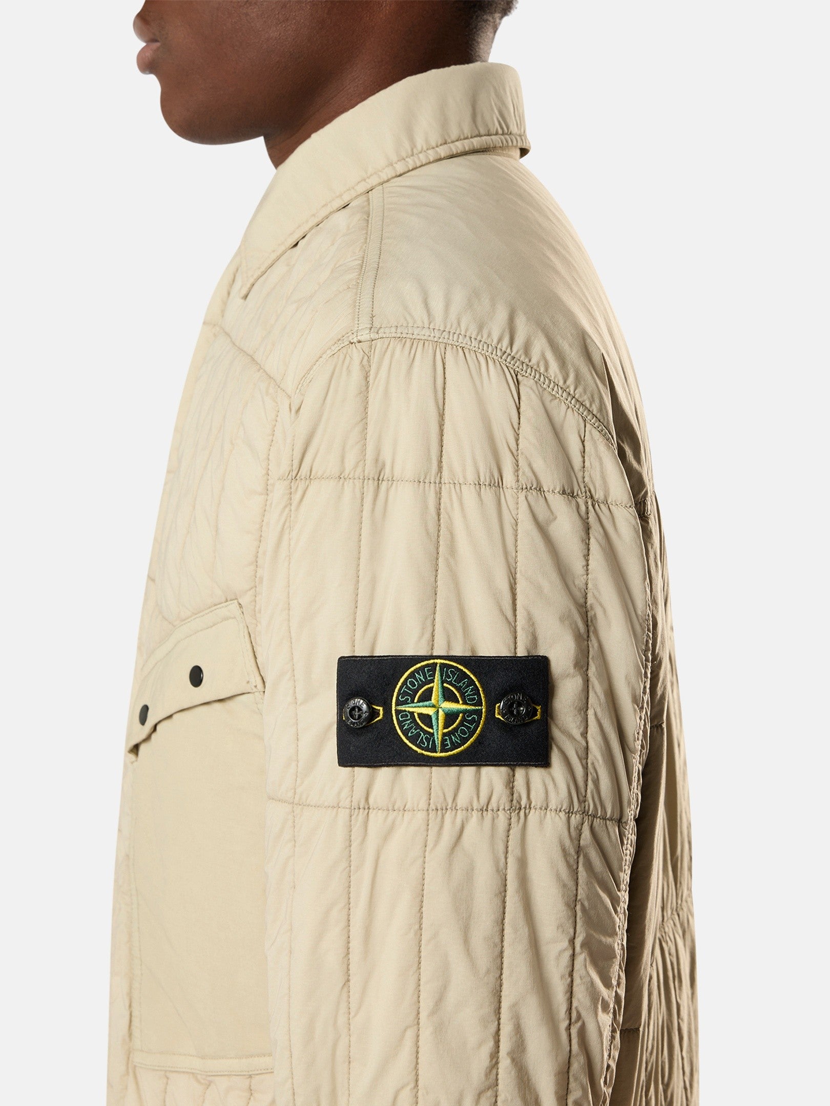 Stone Island Quilted Padded Coach Jacket with Anti-Drop 4100014