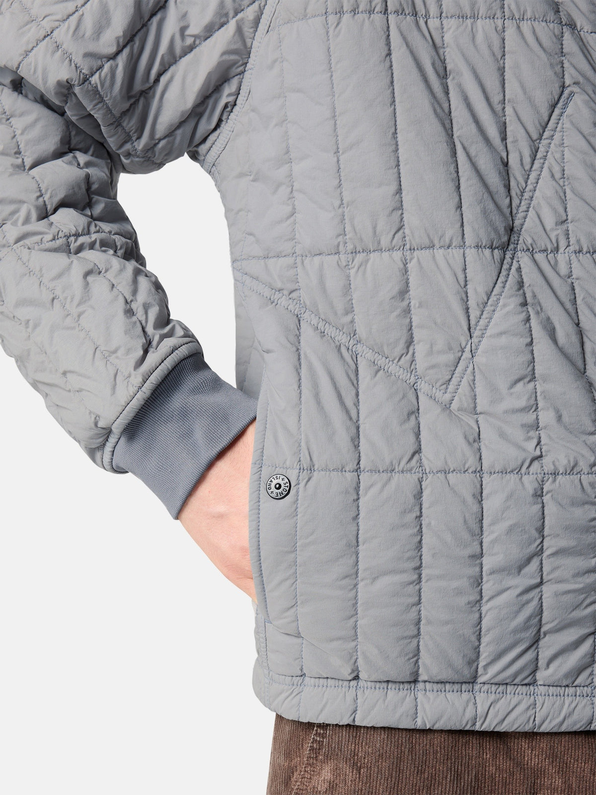 Stone Island Quilted Padded Hooded Jacket with Anti-Drop 4100015