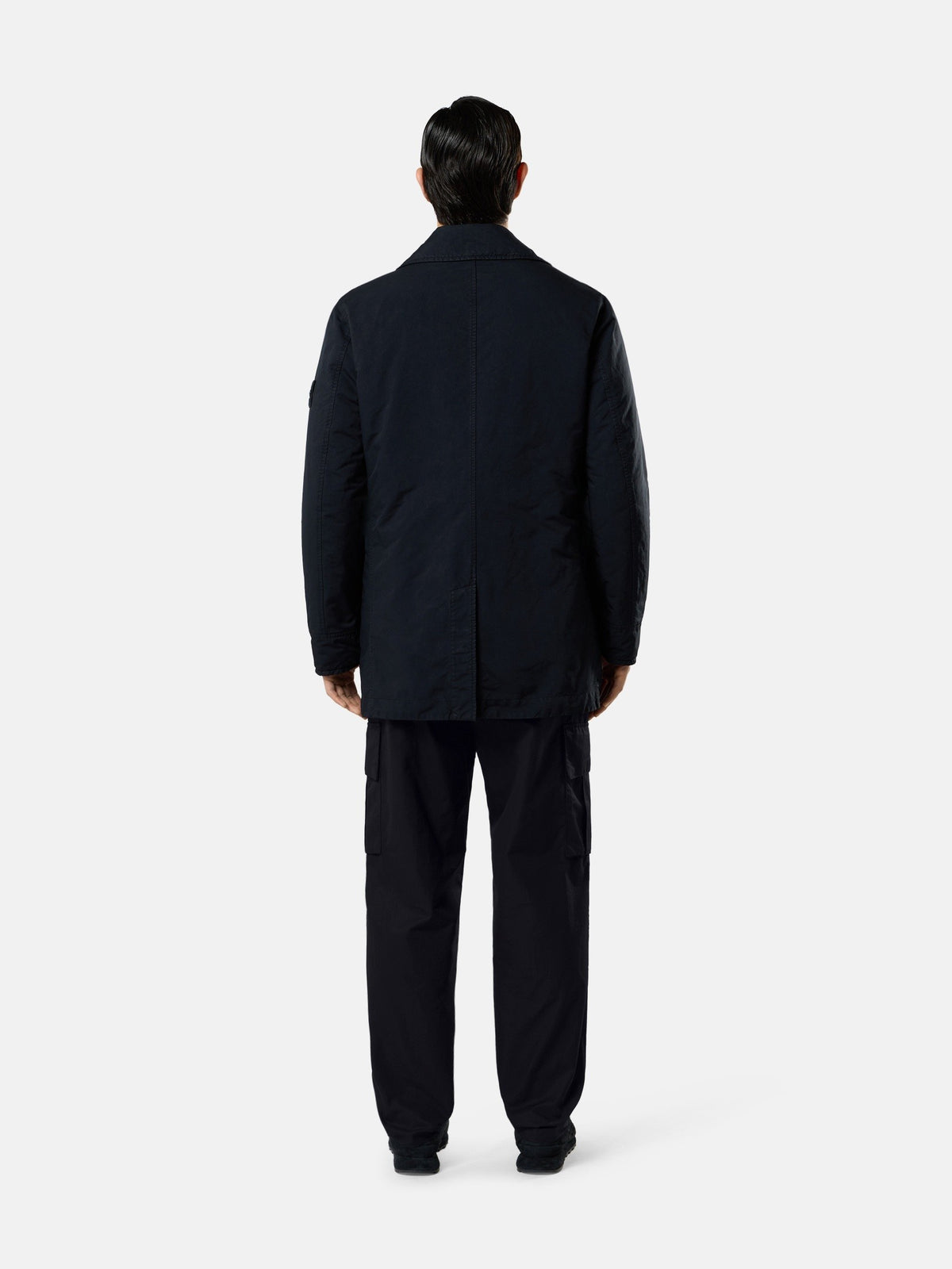 Stone Island Padded Peacoat With Anti-Drop 4100027
