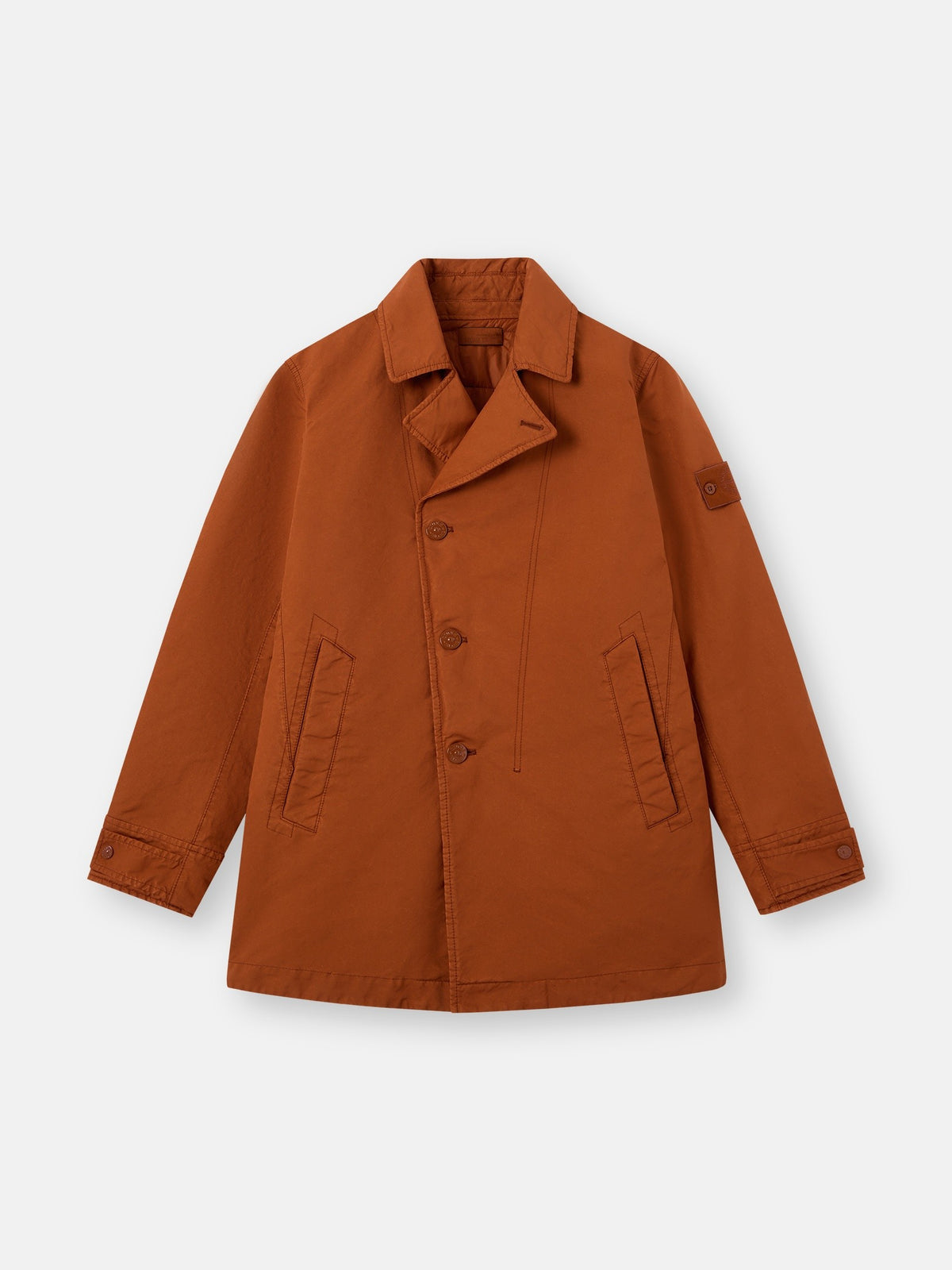 Stone Island Padded Peacoat With Anti-Drop 4100027