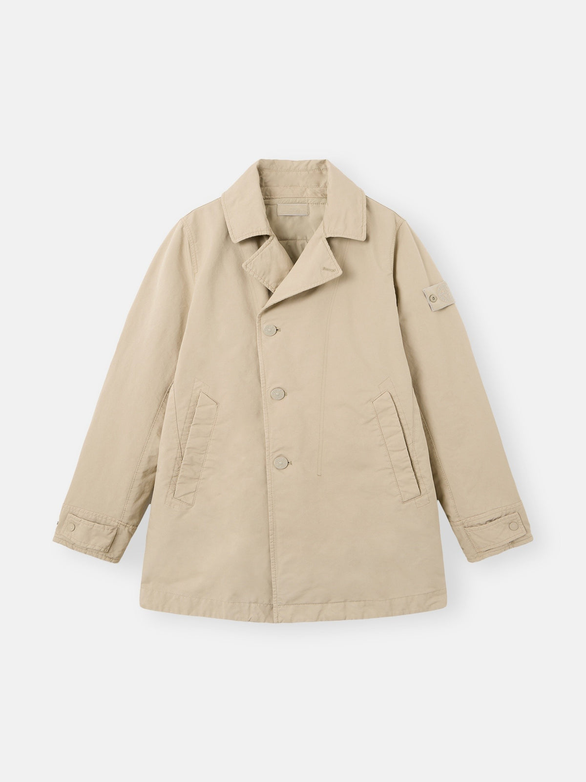 Stone Island Padded Peacoat With Anti-Drop 4100027