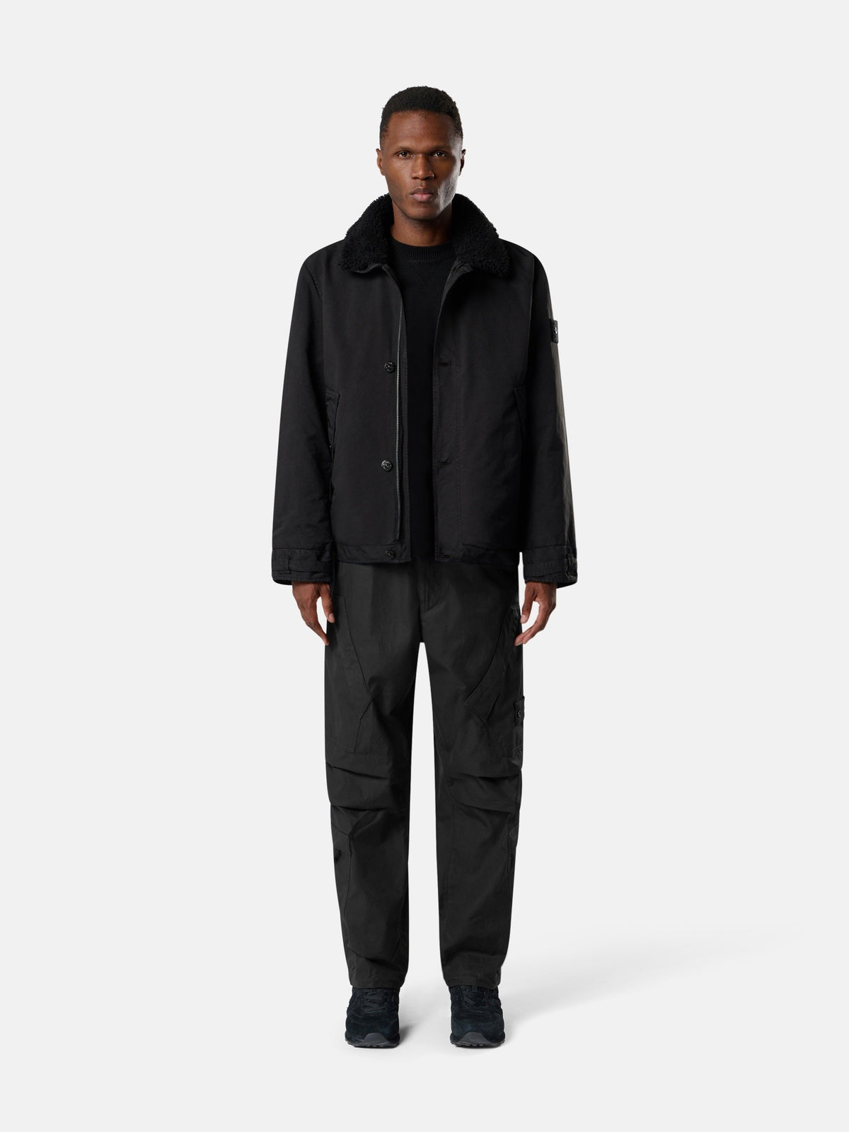 Stone Island Padded Coach Jacket With Detachable Collar And Anti-Drop 4100028