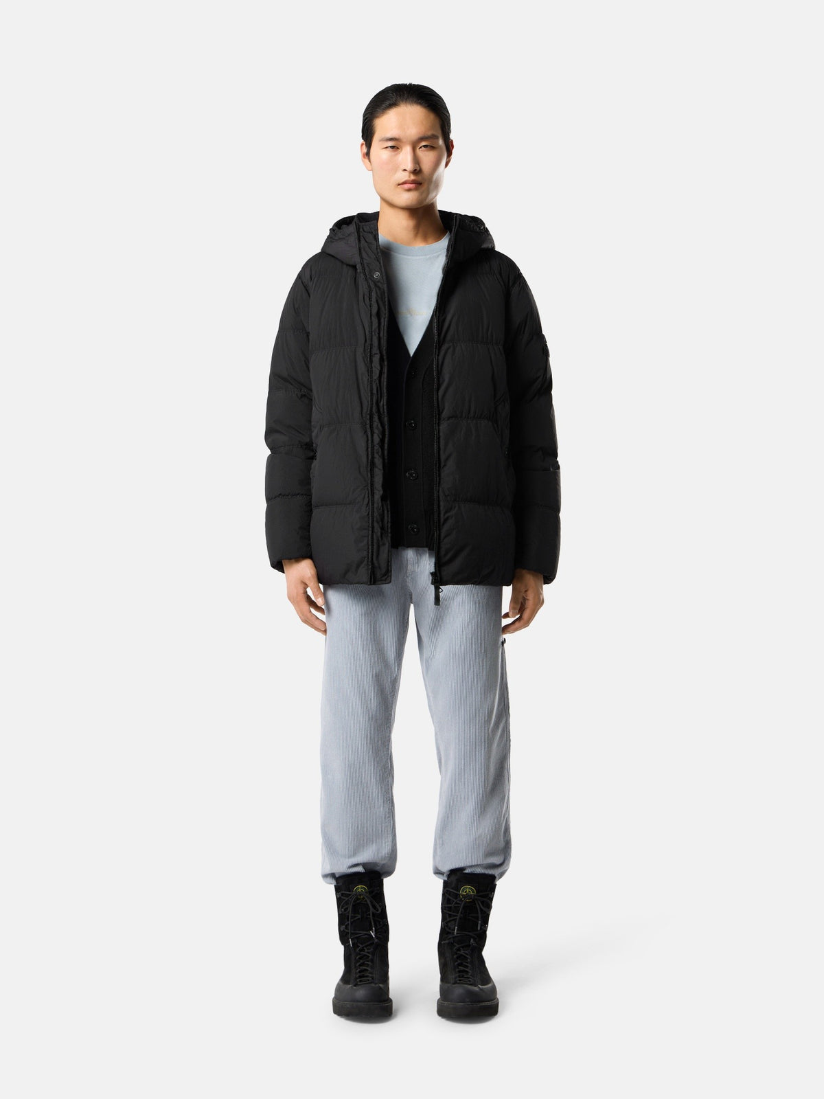 Stone Island Wind-Resistant Down Jacket with Anti-Drop 4100037