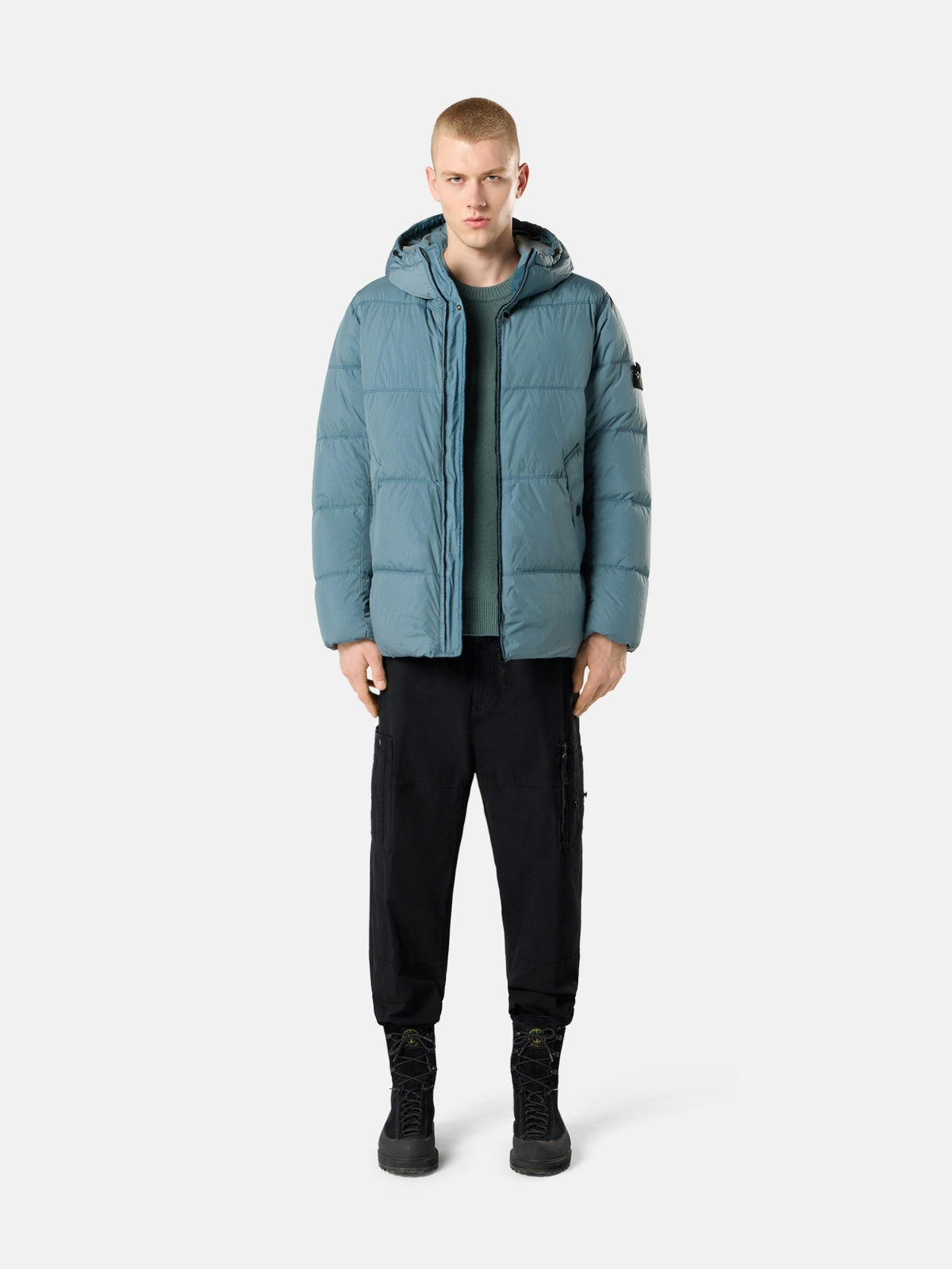 Stone Island Wind-Resistant Down Jacket with Anti-Drop 4100037