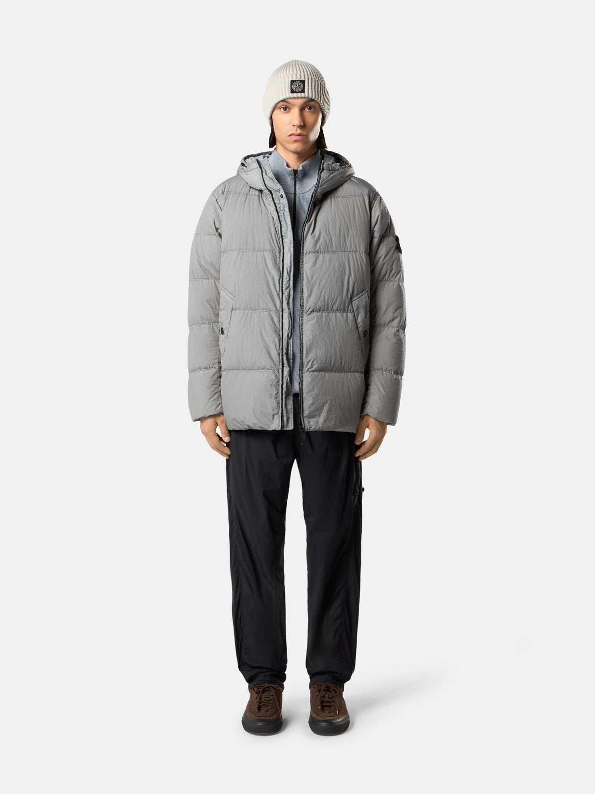 Stone Island Wind-Resistant Down Jacket with Anti-Drop 4100037