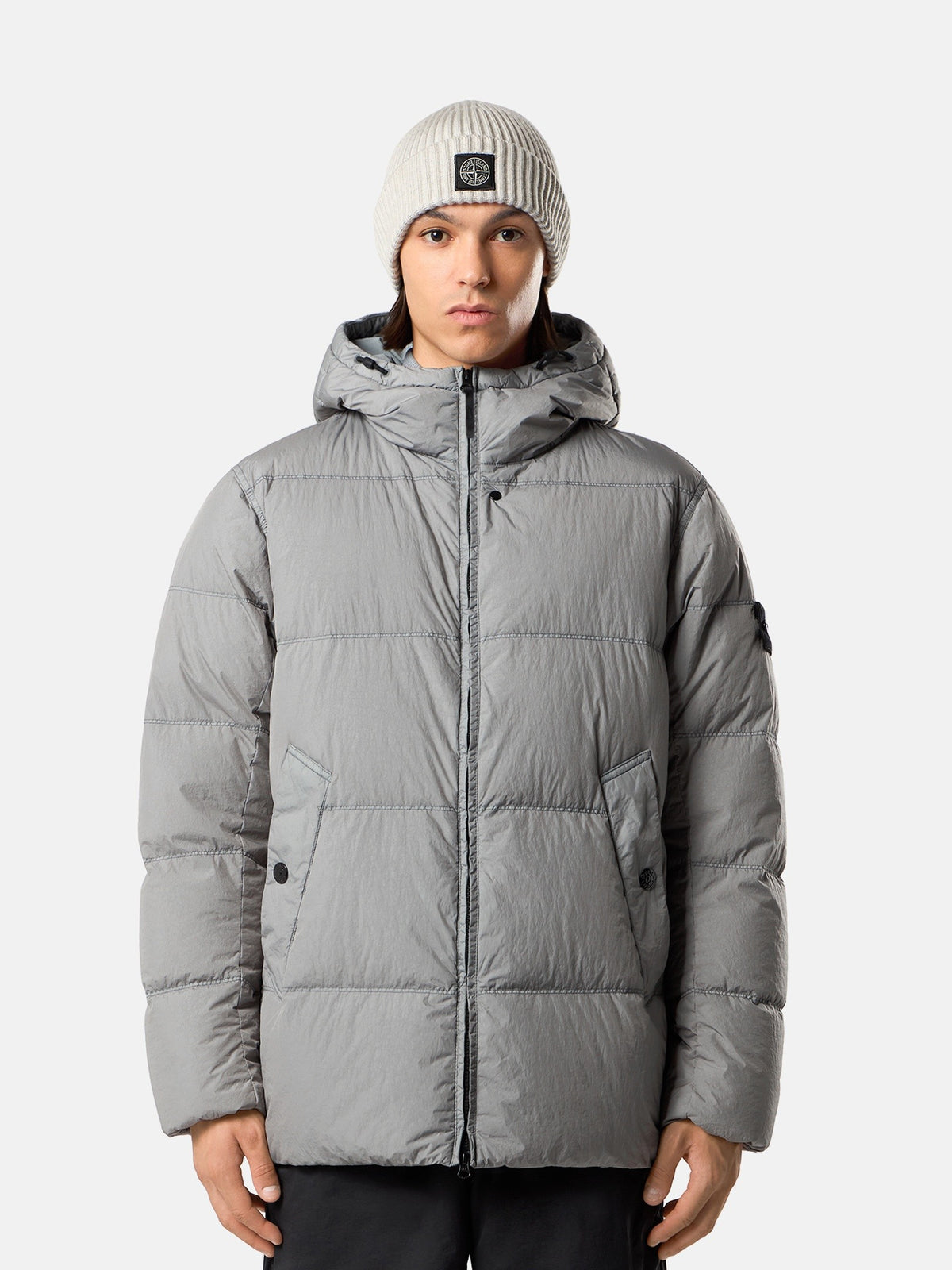 Stone Island Wind-Resistant Down Jacket with Anti-Drop 4100037