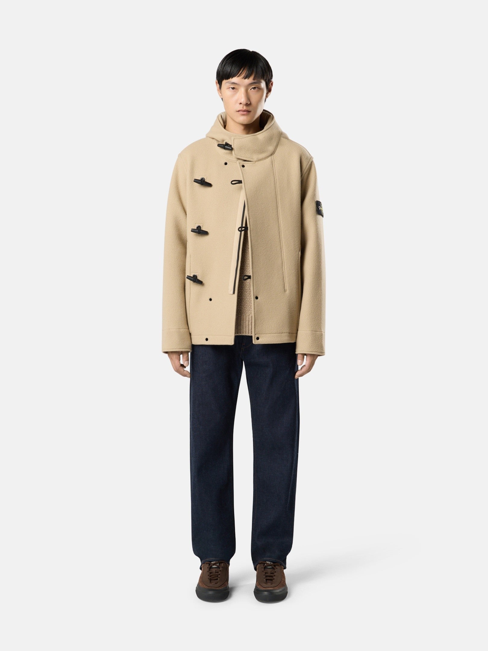 Stone Island Short Parka with Toggle-Button Fastening 4100039