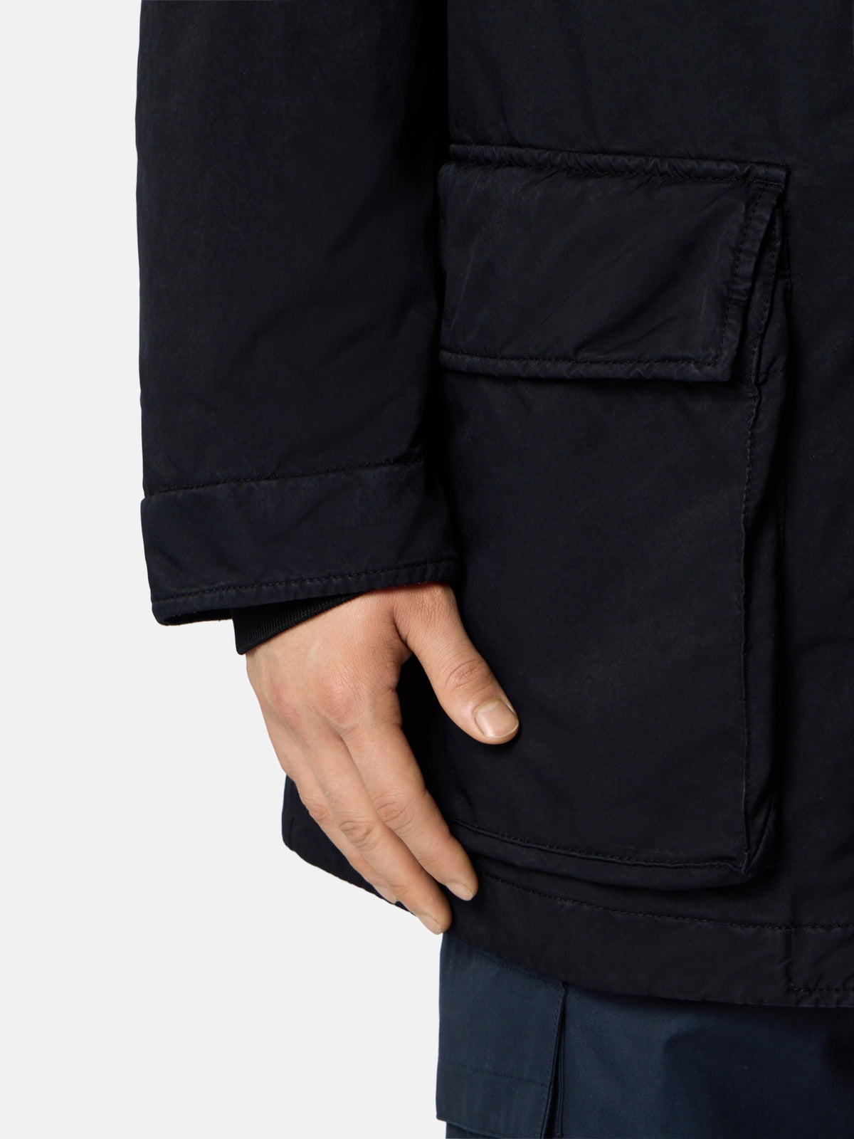 Stone Island Short Down Parka With Anti-Drop 4100062