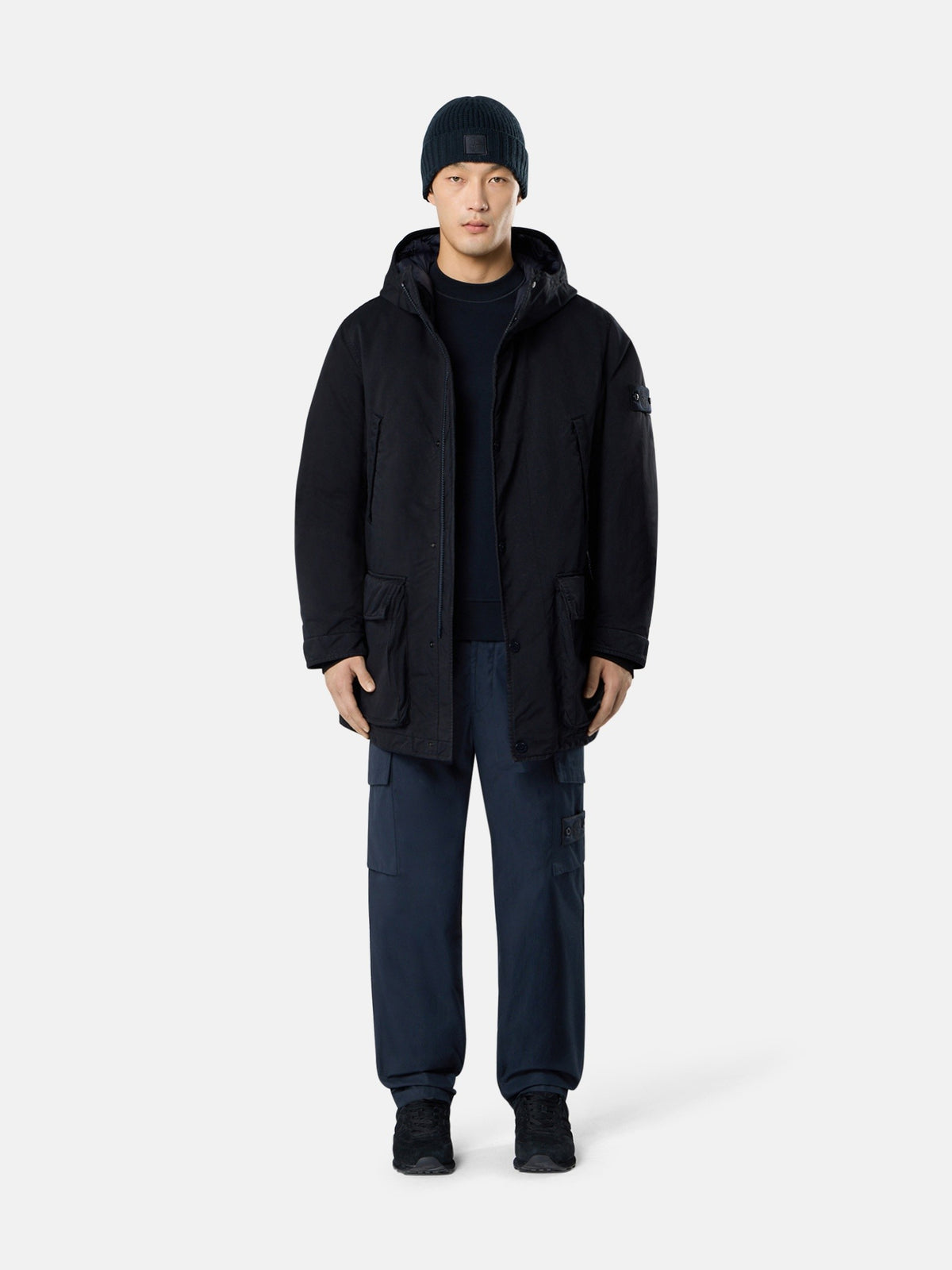Stone Island Short Down Parka With Anti-Drop 4100062
