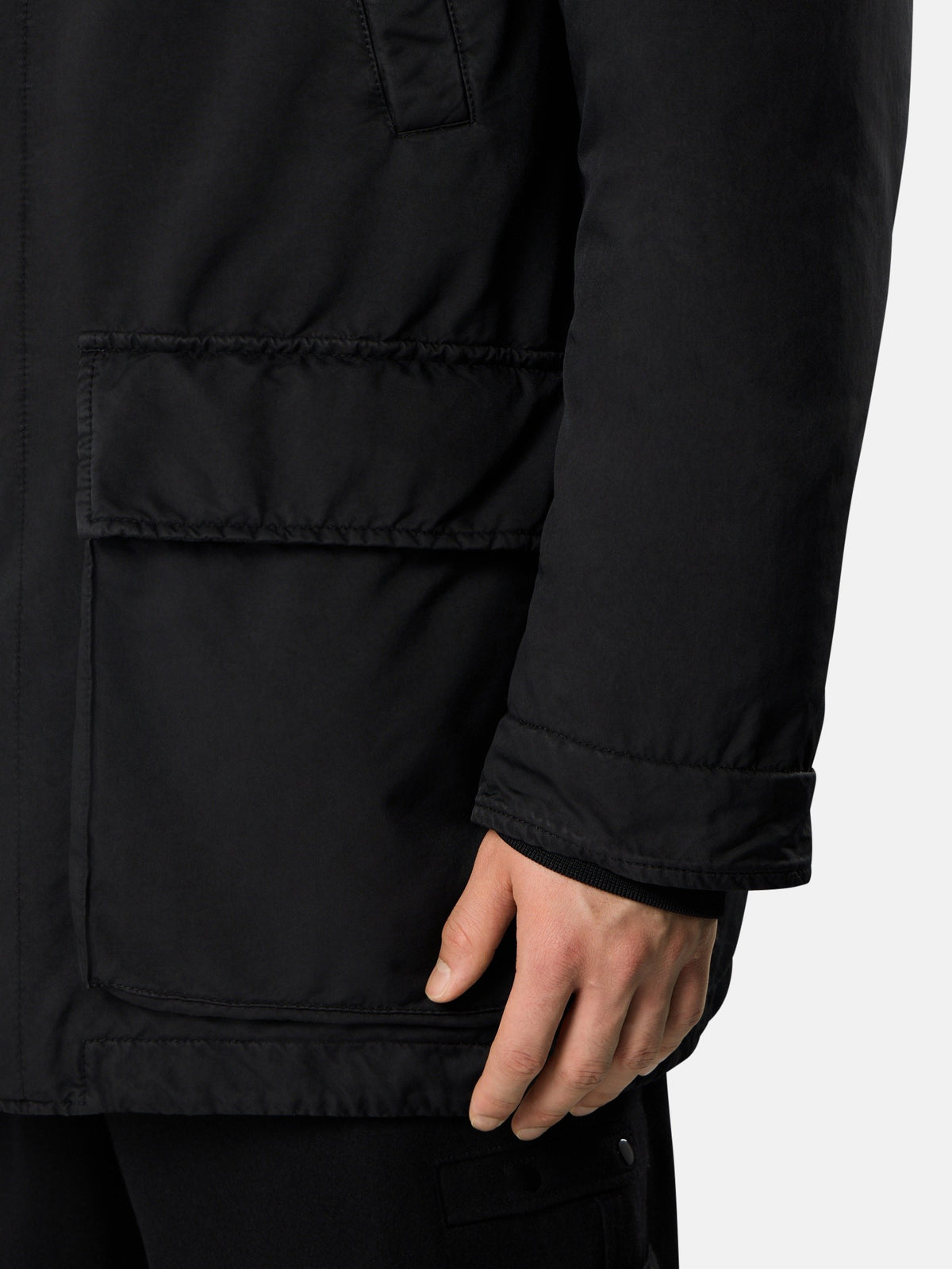 Stone Island Short Down Parka With Anti-Drop 4100062