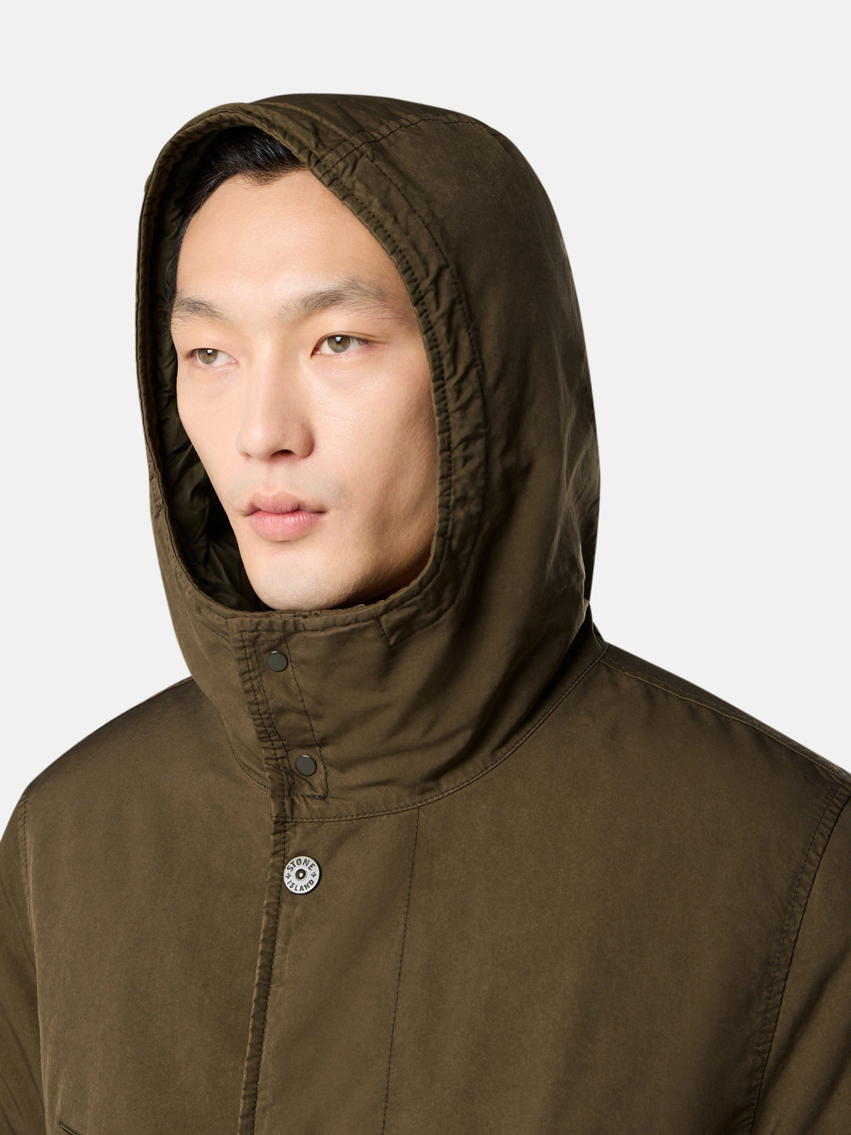 Stone Island Short Down Parka With Anti-Drop 4100062
