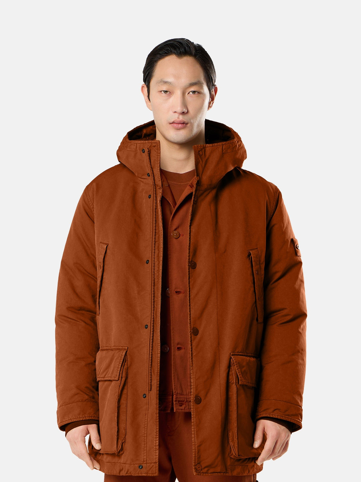 Stone Island Short Down Parka With Anti-Drop 4100062