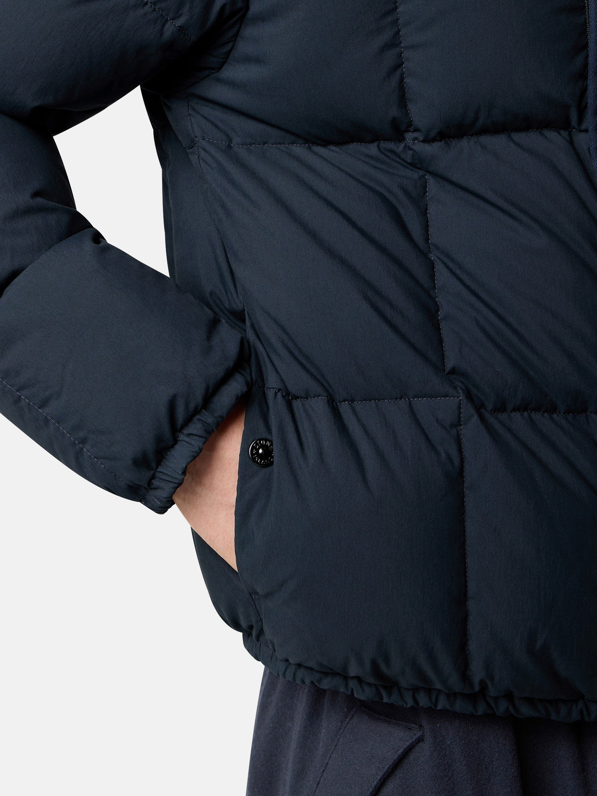 Stone Island Hooded Down Jacket With Wind Resistance 4100083