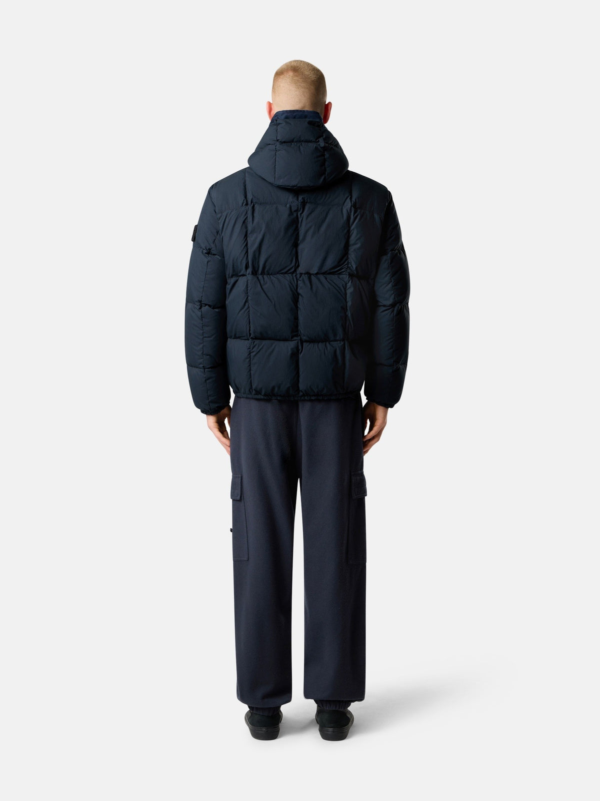 Stone Island Hooded Down Jacket With Wind Resistance 4100083