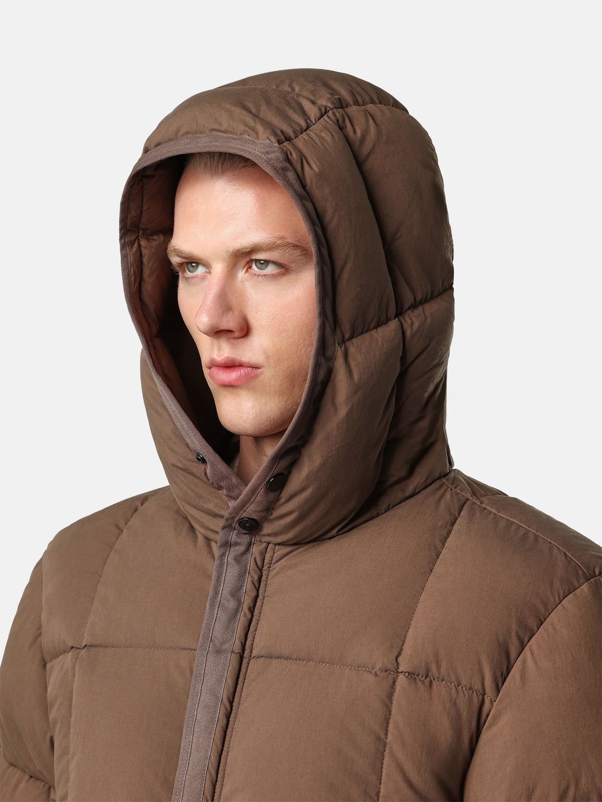 Stone Island Hooded Down Jacket With Wind Resistance 4100083