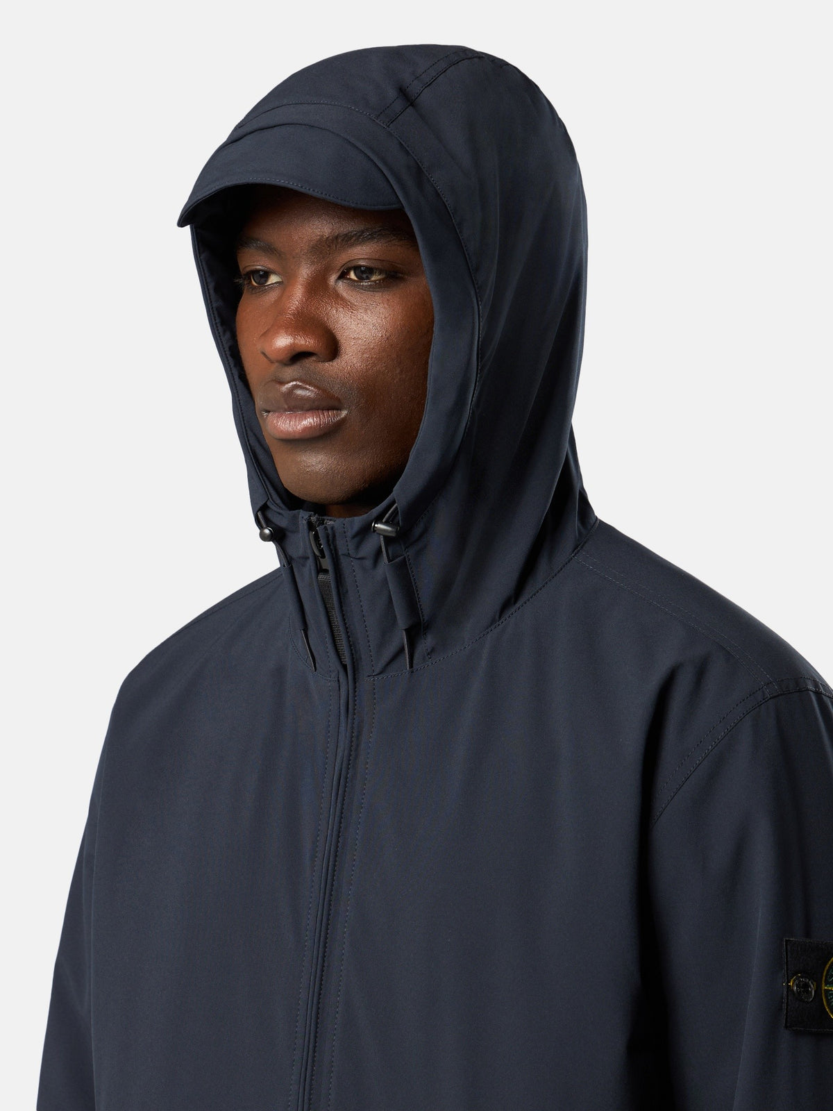 Stone Island Hooded Jacket with Wind- and Water-Resistant Membrane 4100108