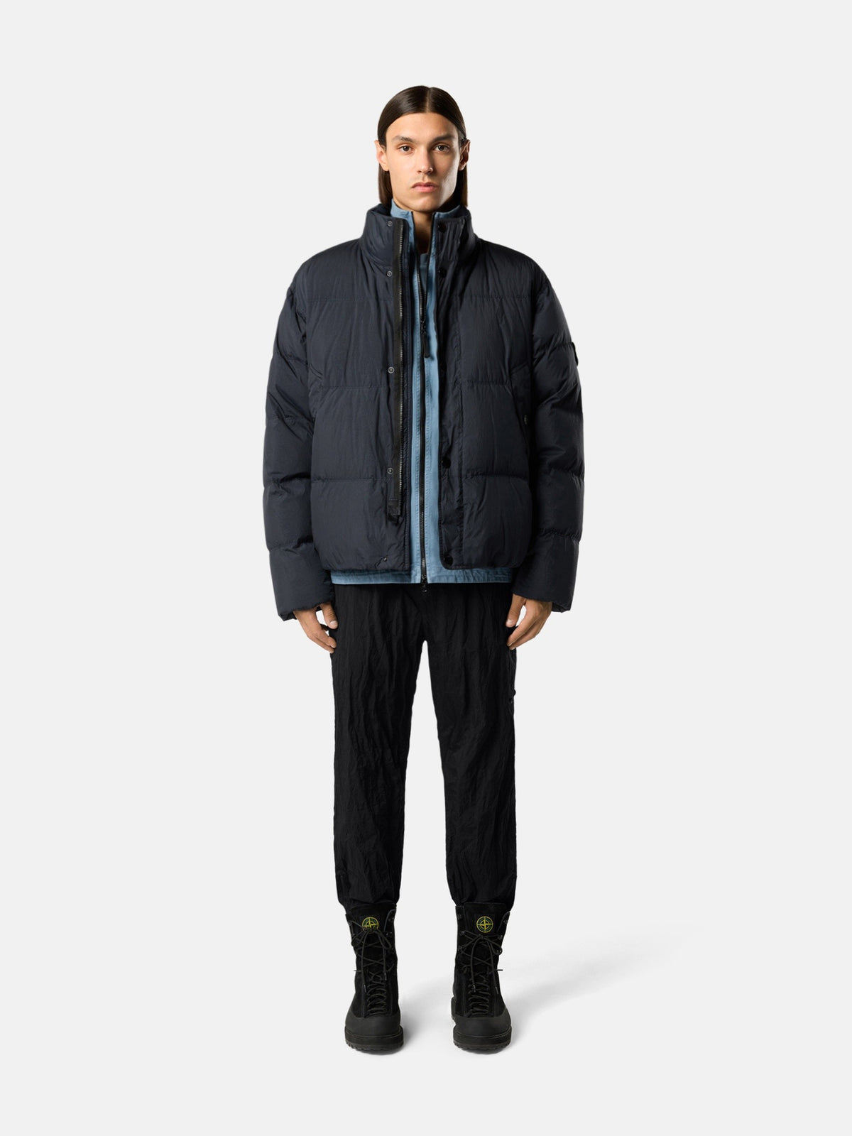 Stone Island Down Jacket with Wind Resistance and Anti-Drop 4100109