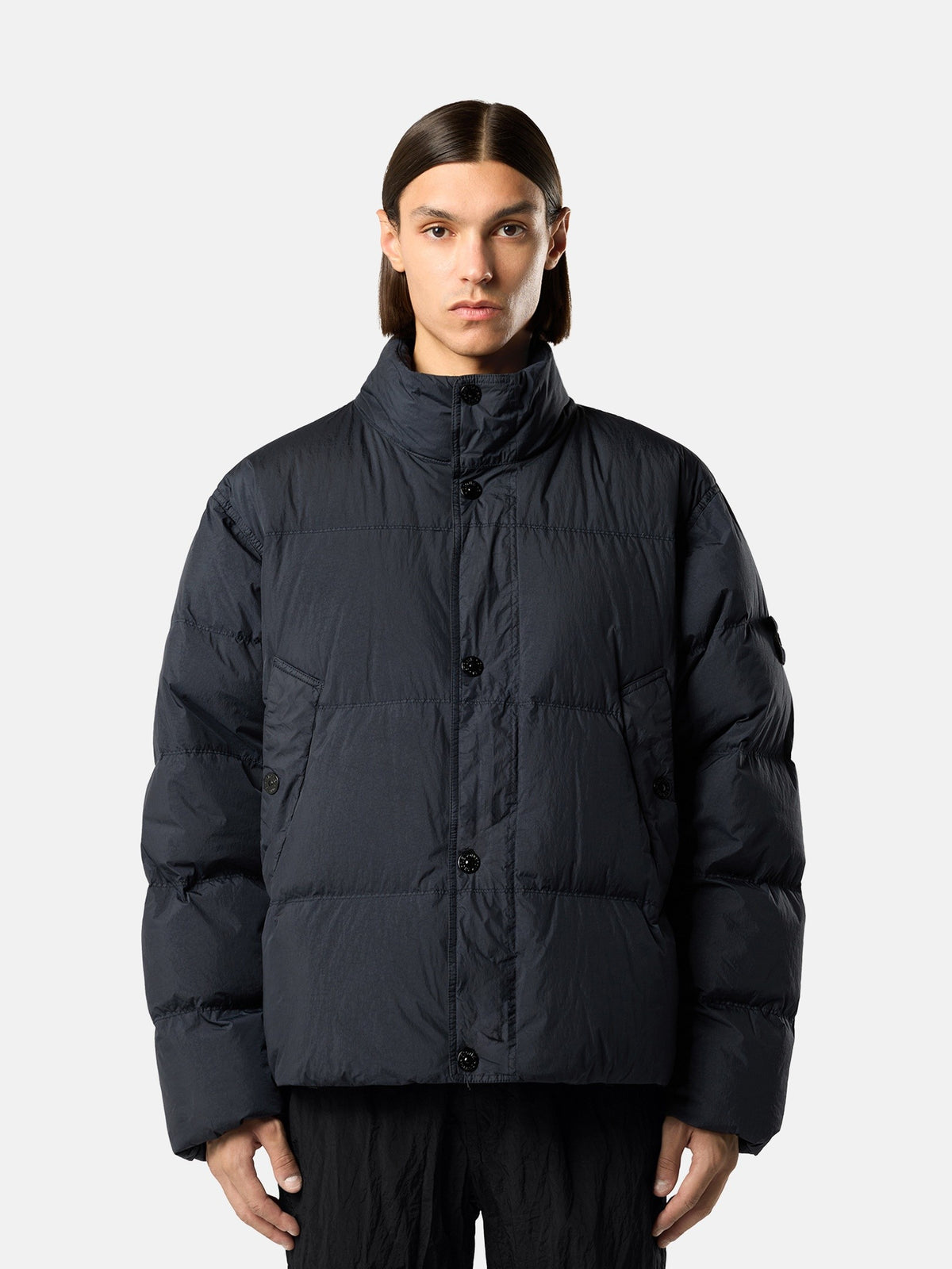 Stone Island Down Jacket with Wind Resistance and Anti-Drop 4100109