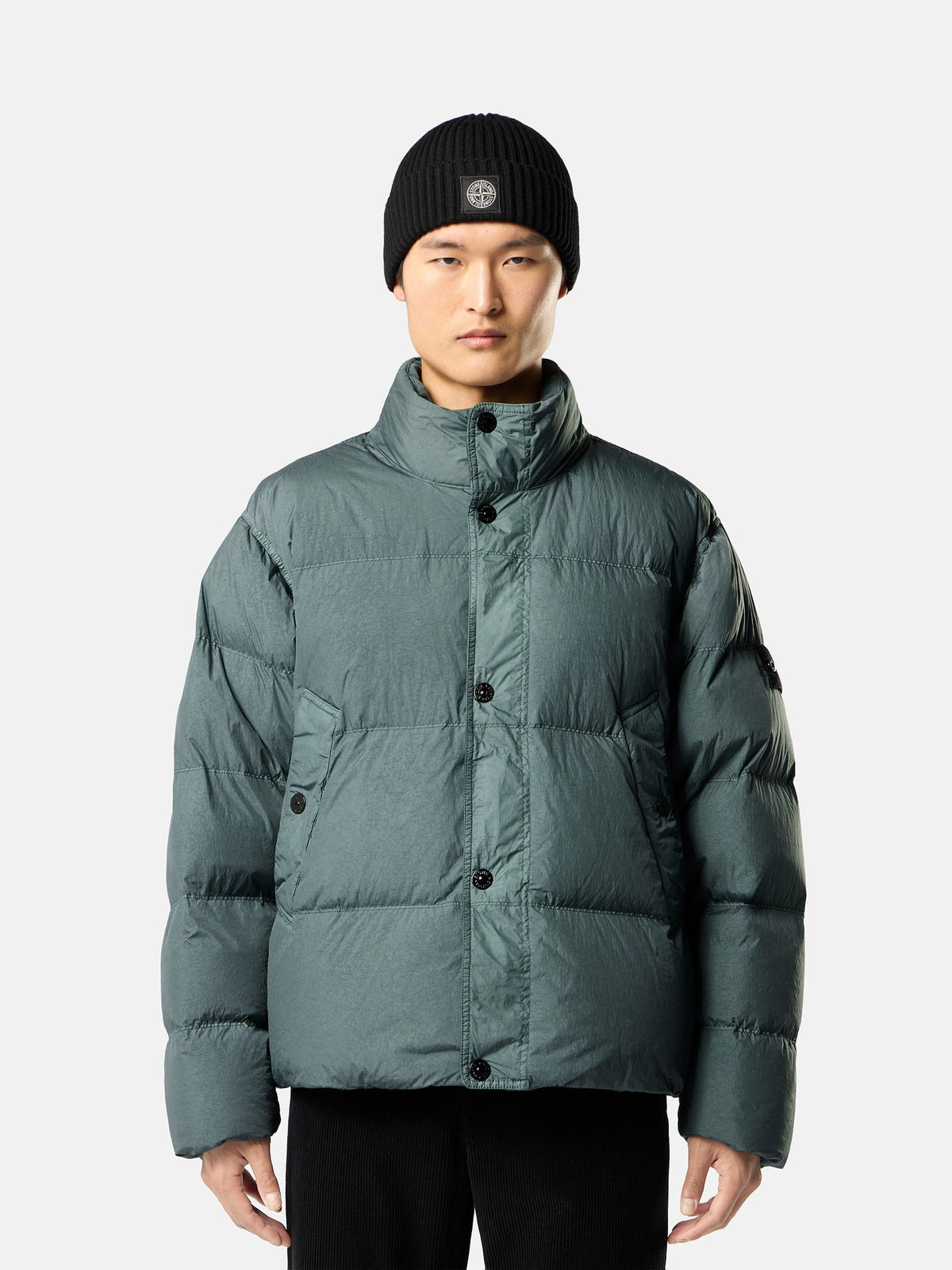 Stone Island Down Jacket with Wind Resistance and Anti-Drop 4100109