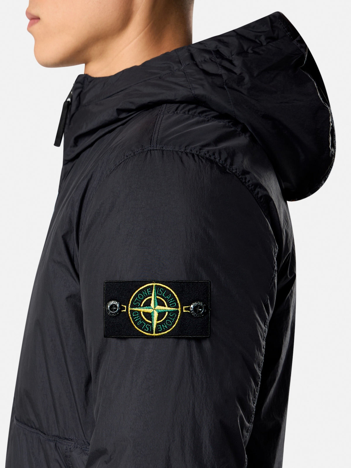 Stone Island Hooded Jacket with Wind Resistance and Anti-Drop 4100110