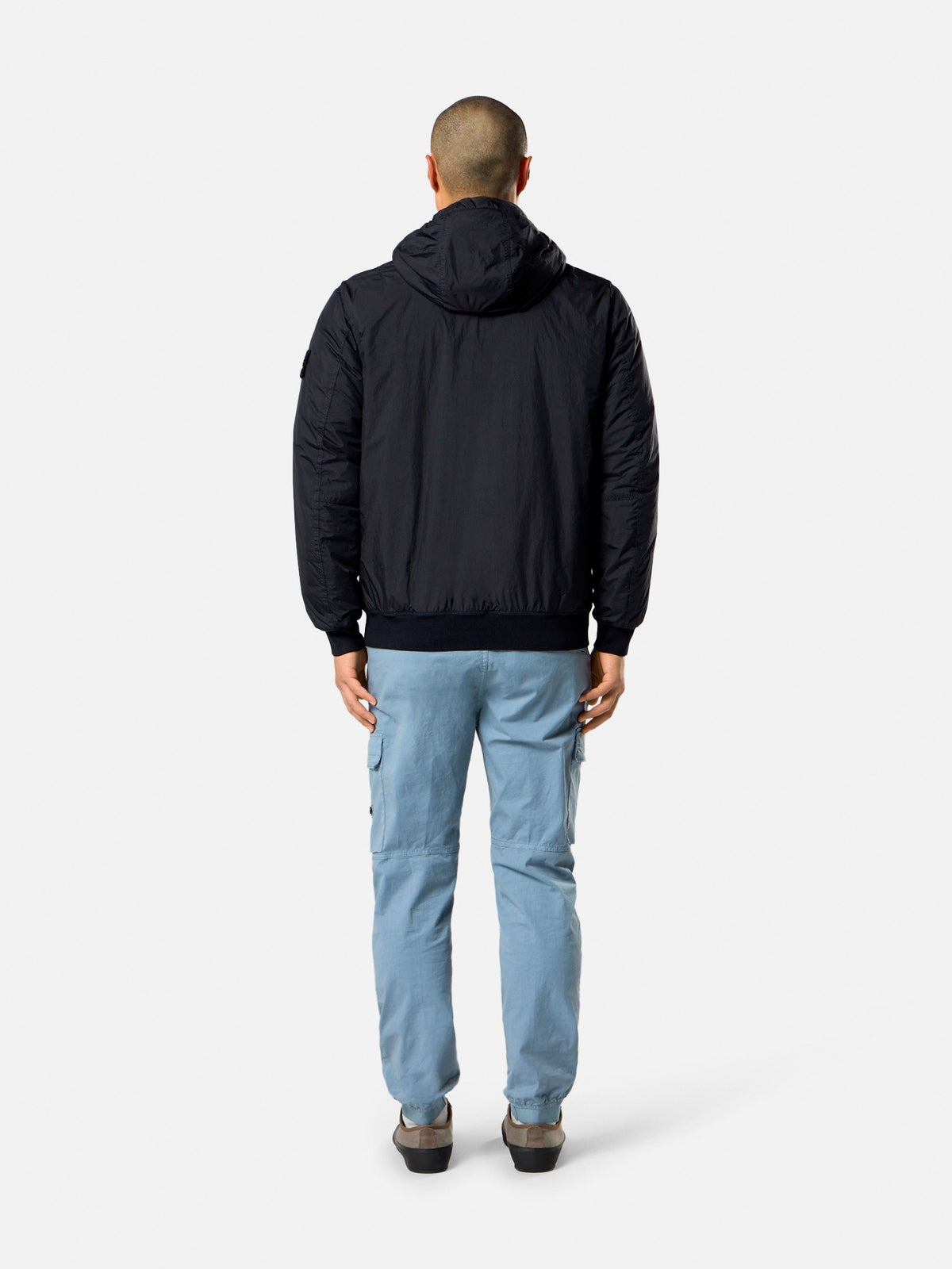 Stone Island Hooded Jacket with Wind Resistance and Anti-Drop 4100110