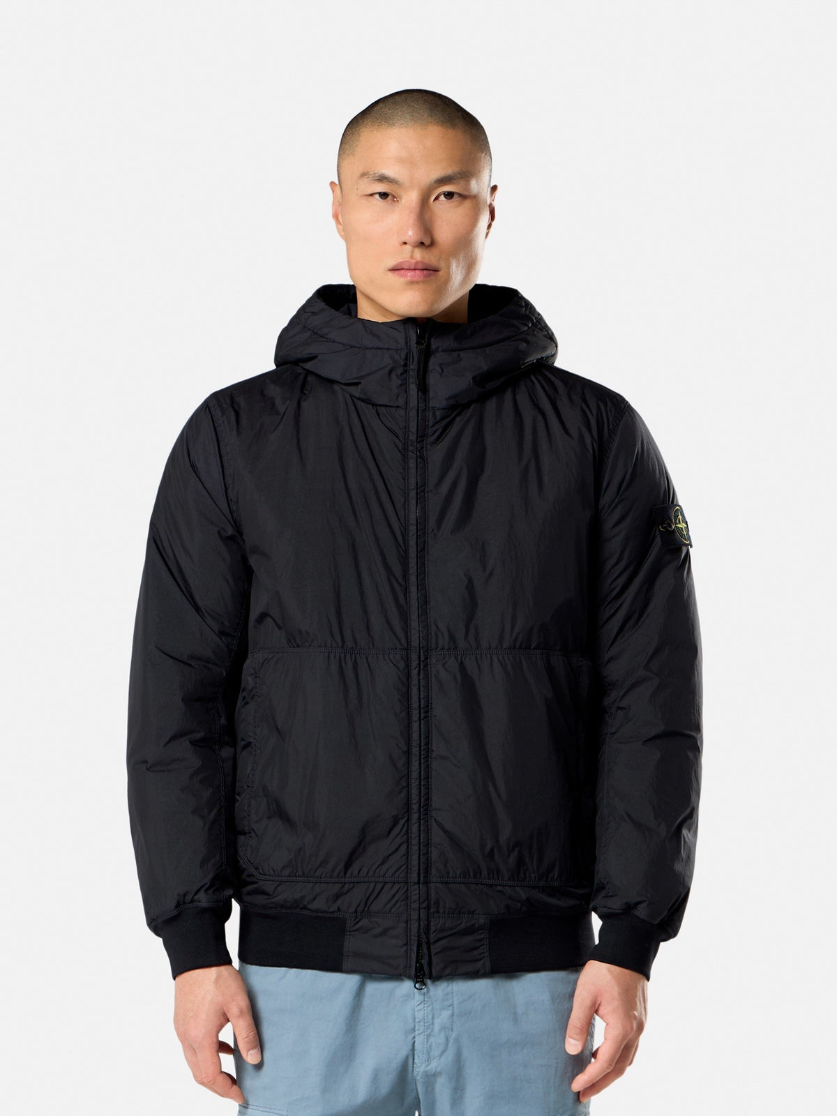Stone Island Hooded Jacket with Wind Resistance and Anti-Drop 4100110