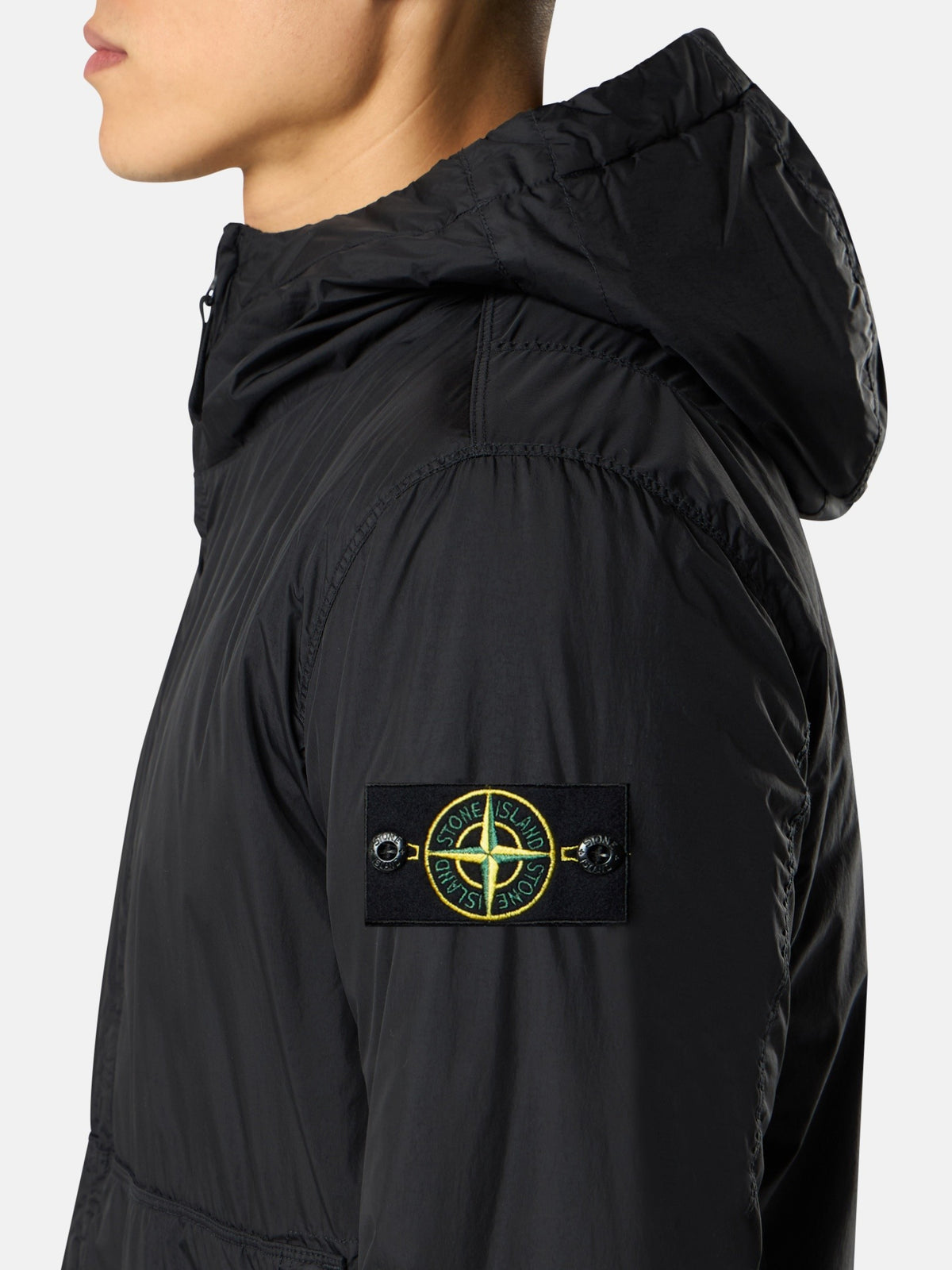 Stone Island Hooded Jacket with Wind Resistance and Anti-Drop 4100110