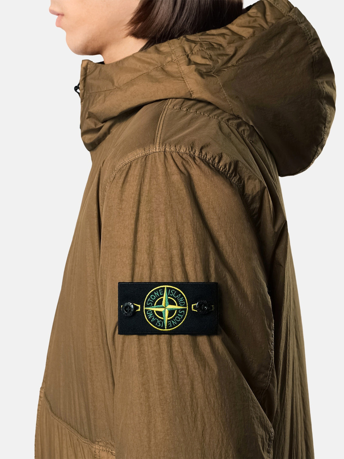 Stone Island Hooded Jacket with Wind Resistance and Anti-Drop 4100110