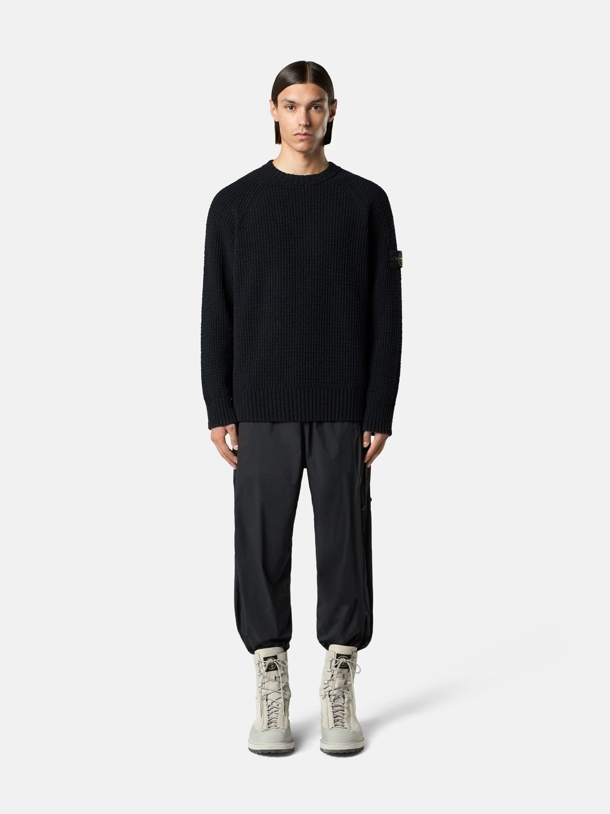 Stone Island Loose-Fit Crewneck Jumper with Raglan Sleeves 5100001
