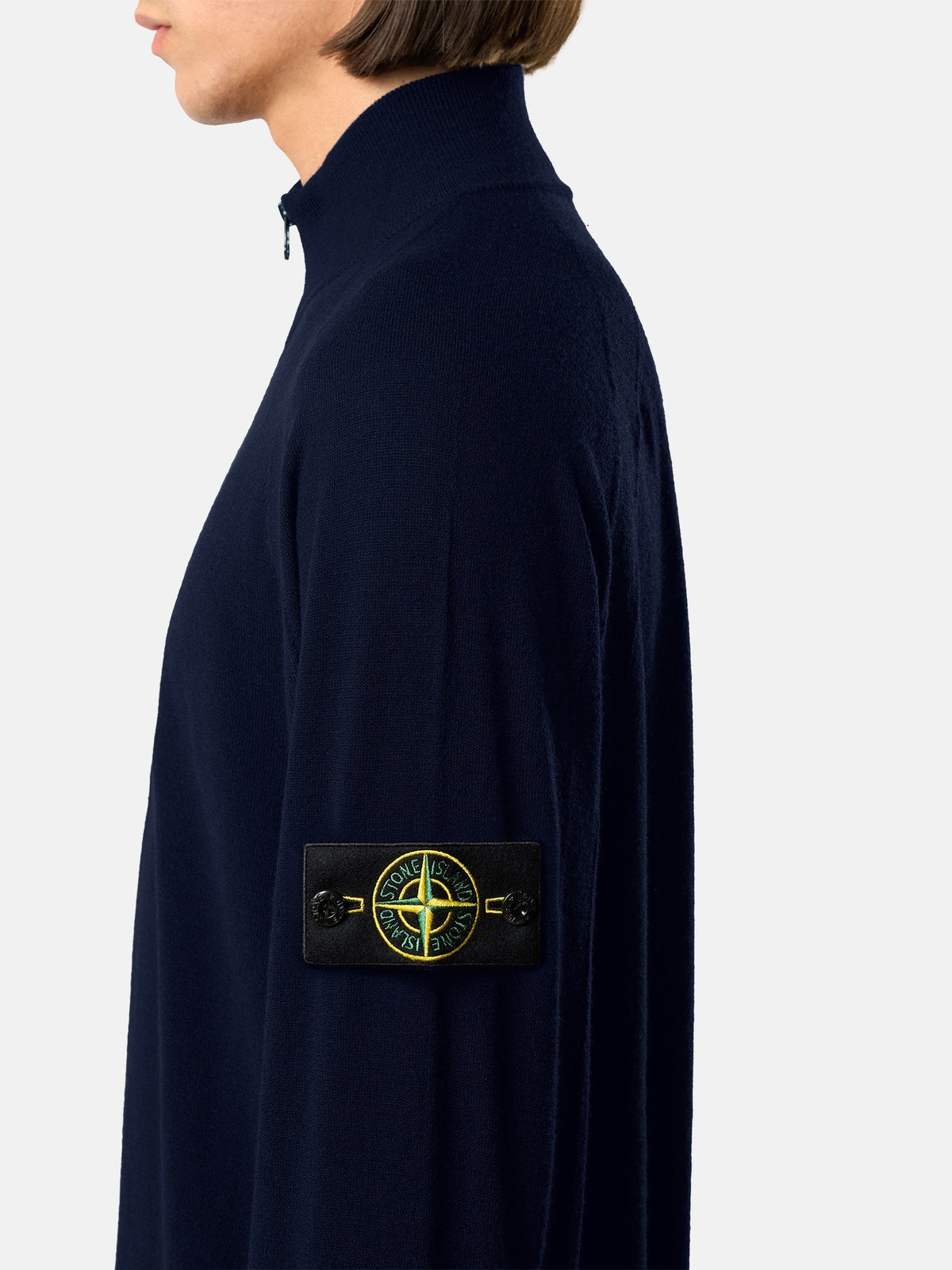 Stone Island Regular-Fit Half-Zip Jumper with Raglan Sleeves 5100008