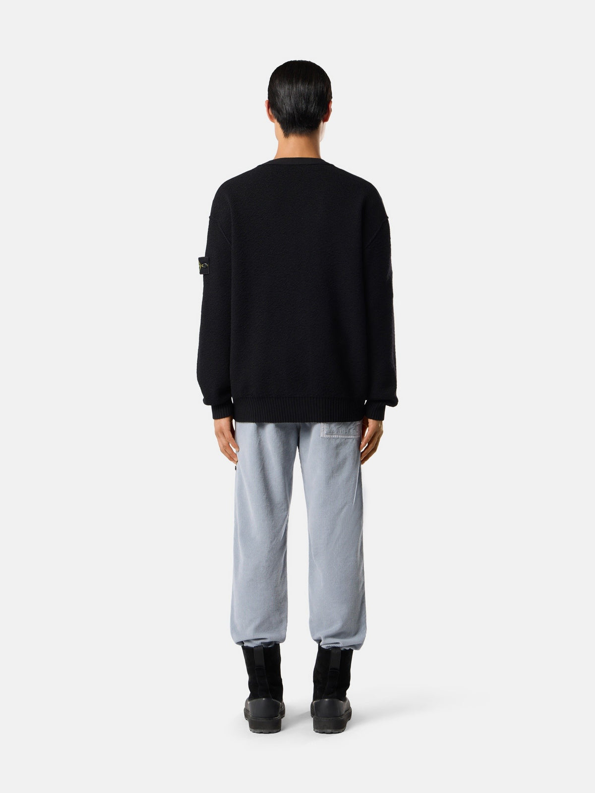 Stone Island Loose-Fit V-Neck Cardigan with Pockets 5100010