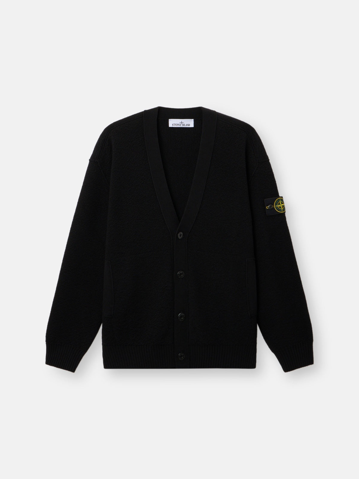 Stone Island Loose-Fit V-Neck Cardigan with Pockets 5100010