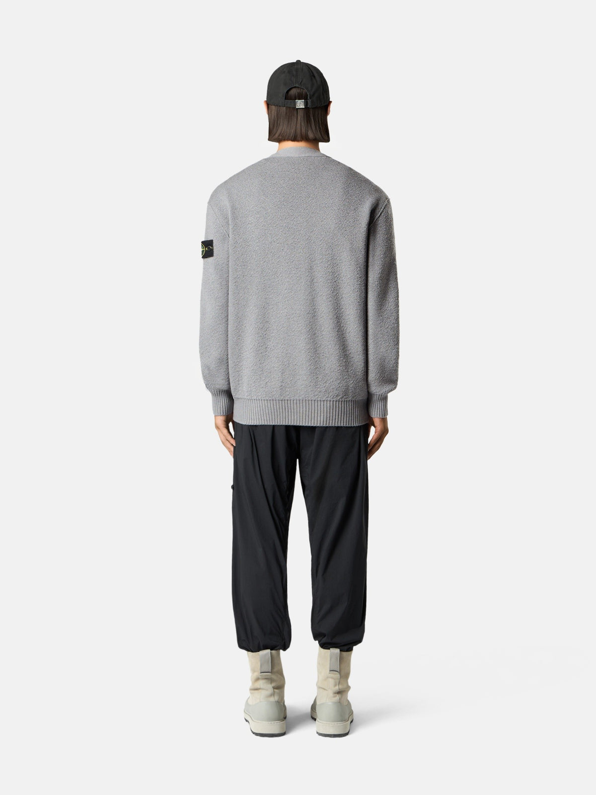 Stone Island Loose-Fit V-Neck Cardigan with Pockets 5100010