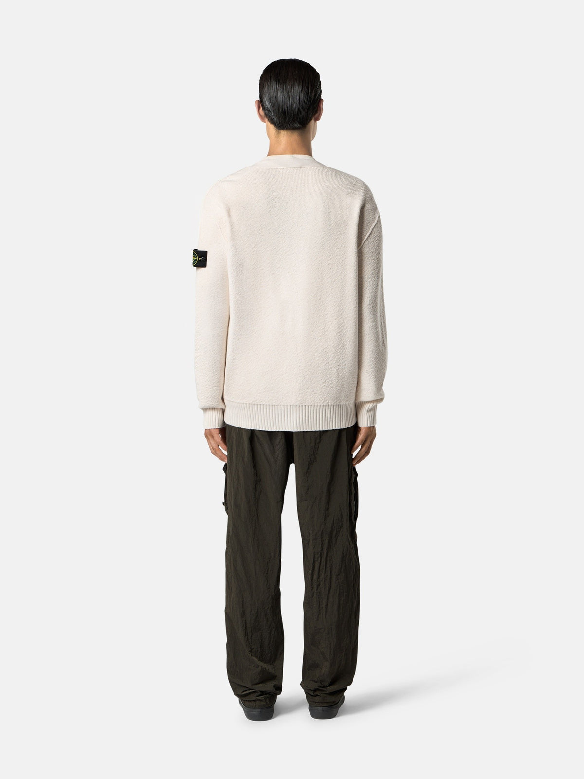 Stone Island Loose-Fit V-Neck Cardigan with Pockets 5100010