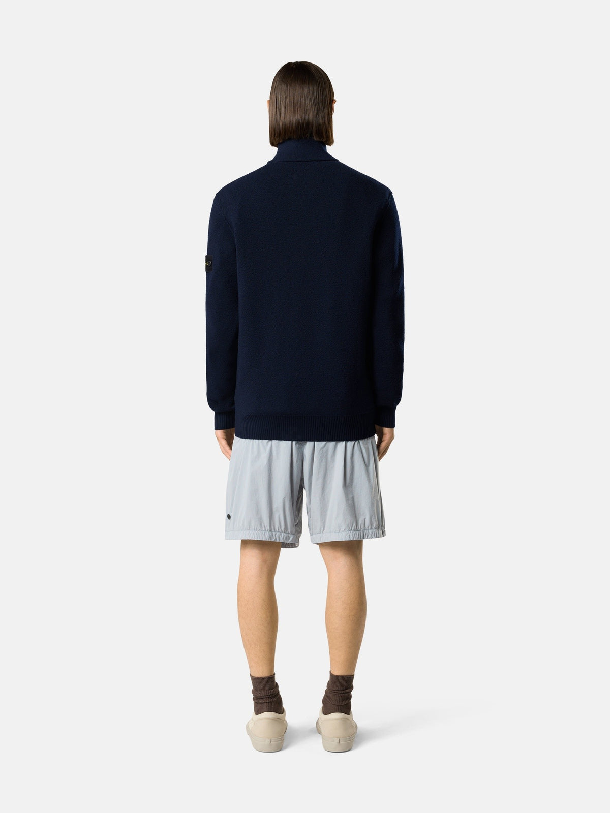 Stone Island Loose-Fit Zip-Up Jumper with Pockets 5100012