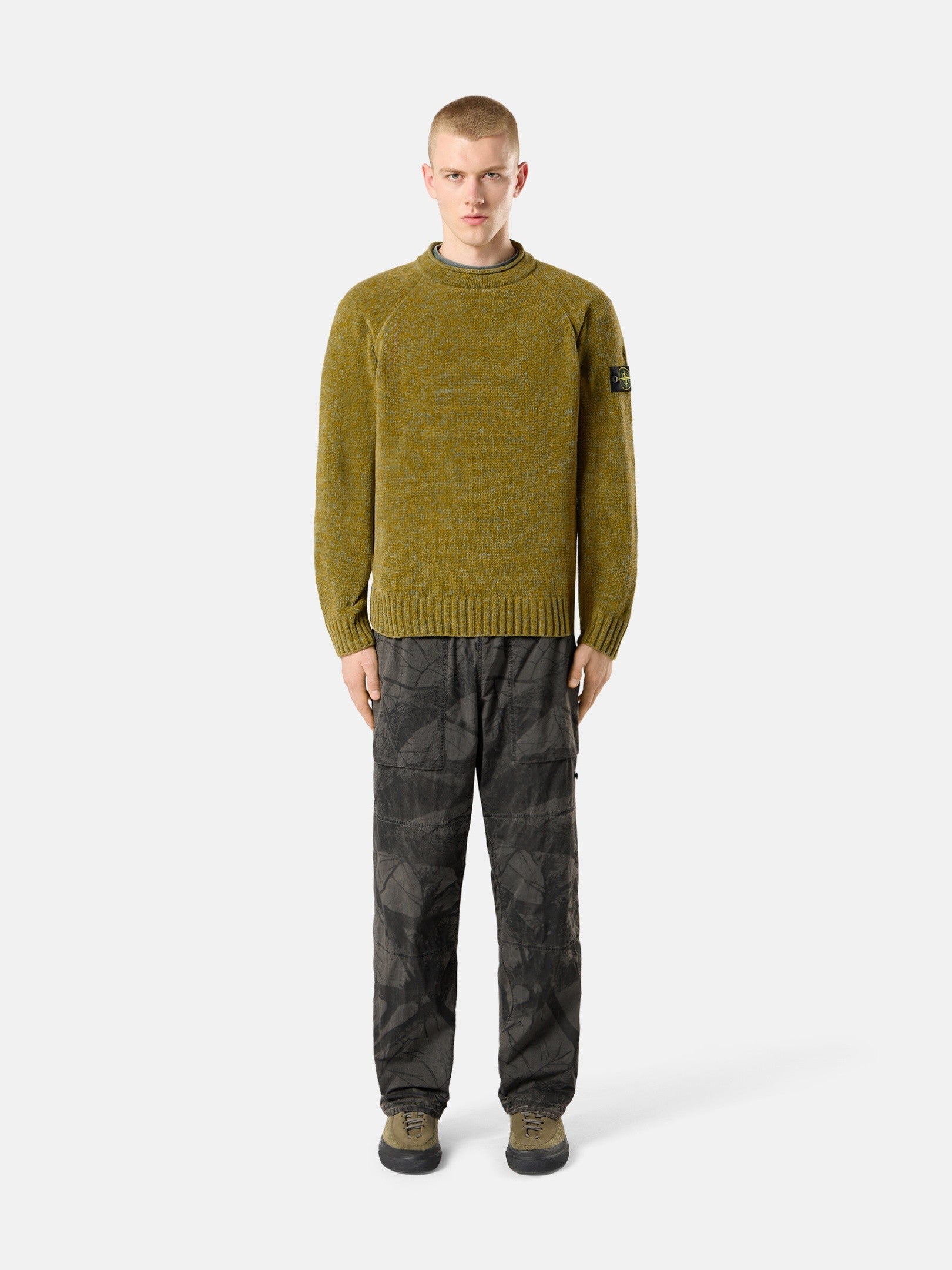 Stone Island Loose-Fit Crewneck Jumper with Raglan Sleeves 5100013