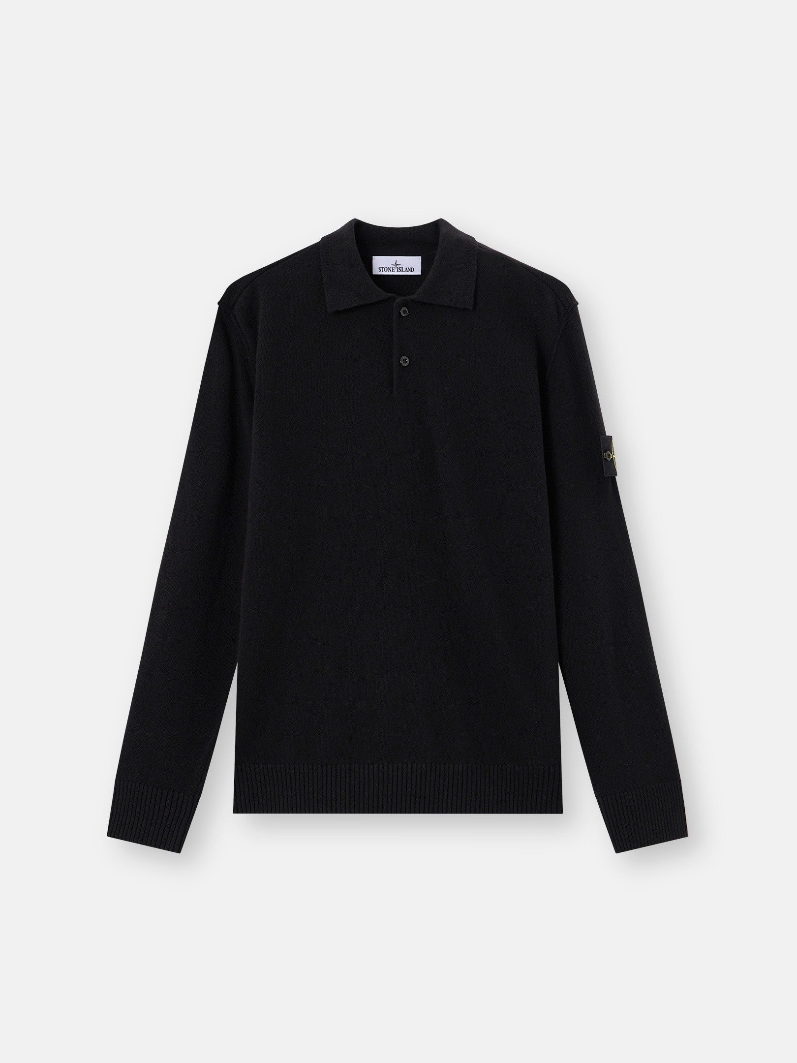 Stone Island Loose-Fit Polo Collar Jumper with Button Placket 5100018