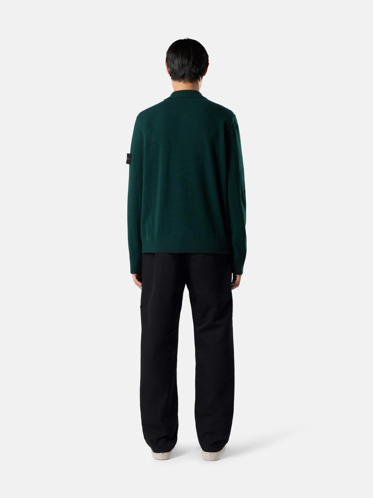 Stone Island Loose-Fit Polo Collar Jumper with Button Placket 5100018