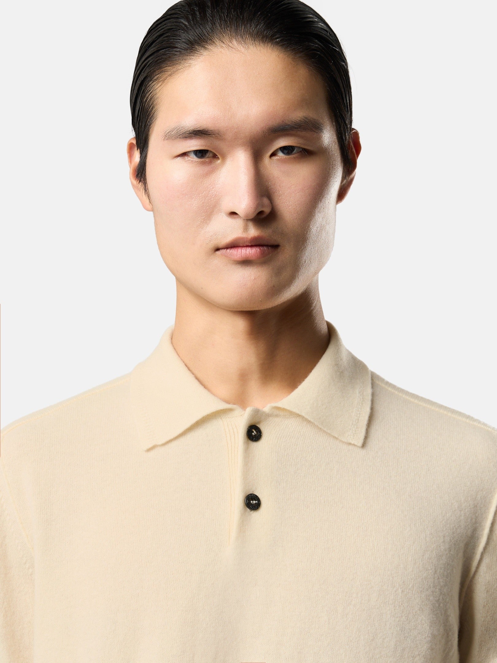 Stone Island Loose-Fit Polo Collar Jumper with Button Placket 5100018