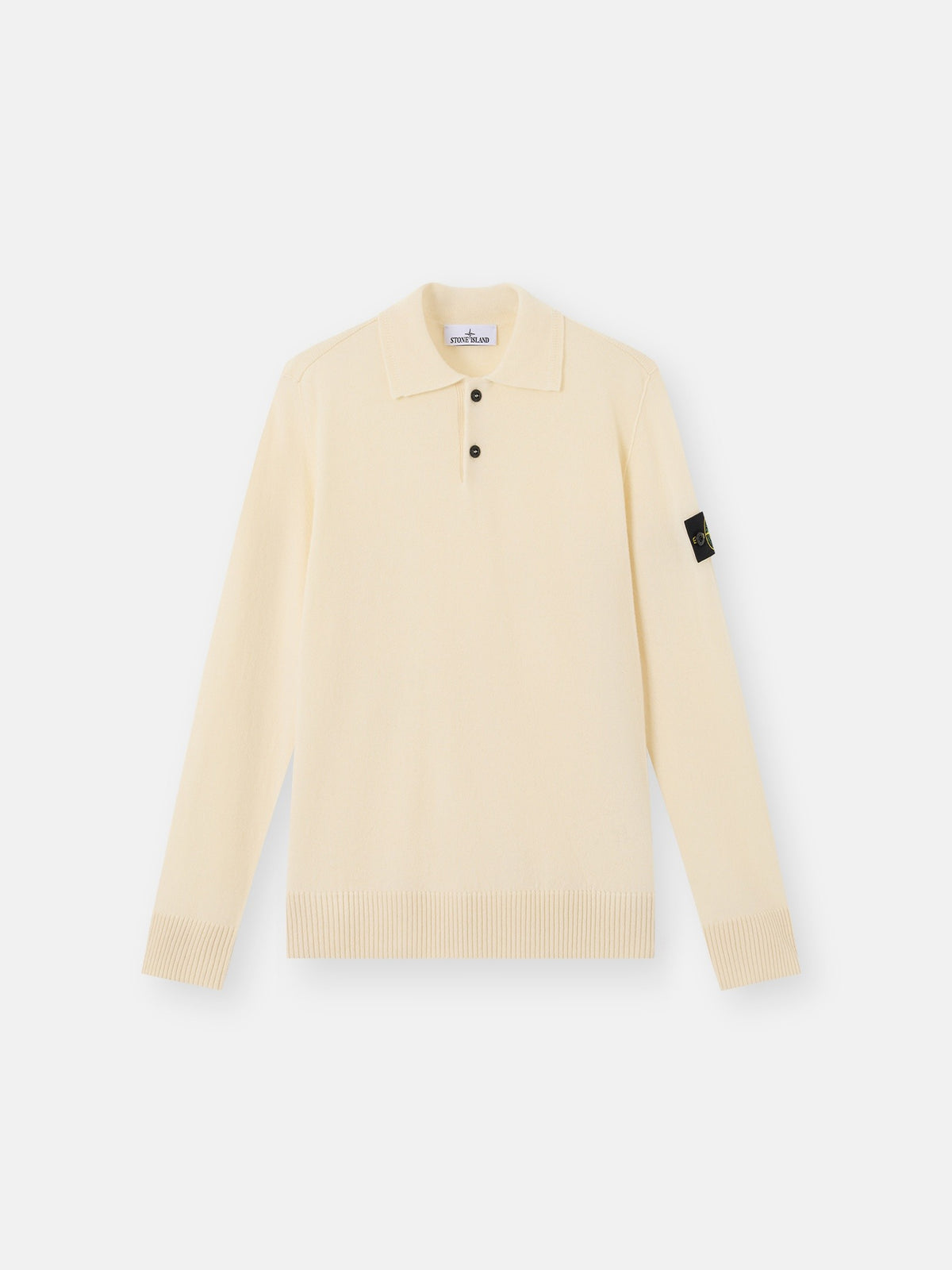Stone Island Loose-Fit Polo Collar Jumper with Button Placket 5100018